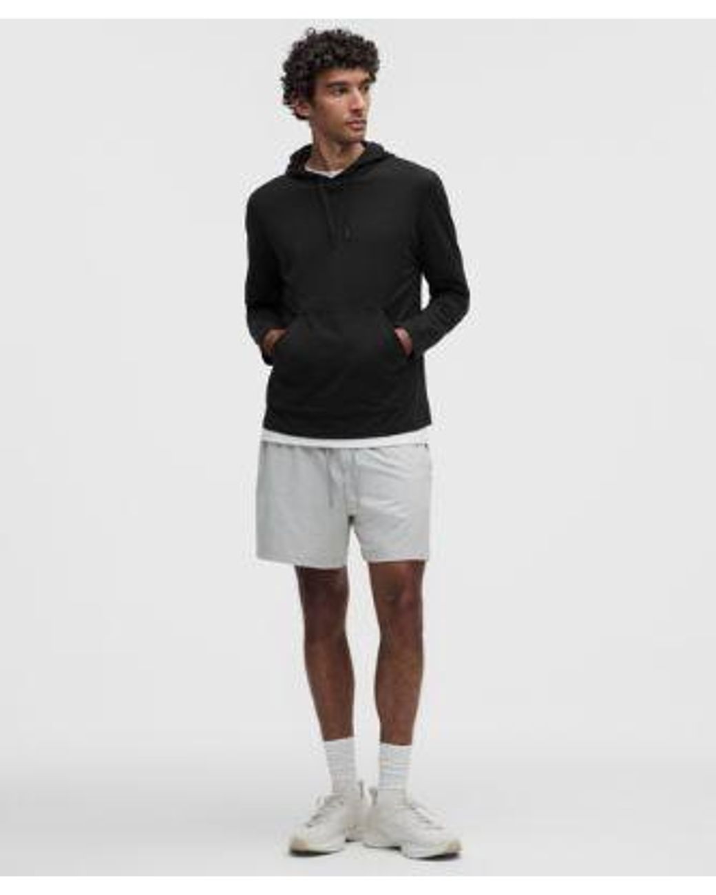 lululemon athletica Gray Soft Jersey Pullover Hoodie for men
