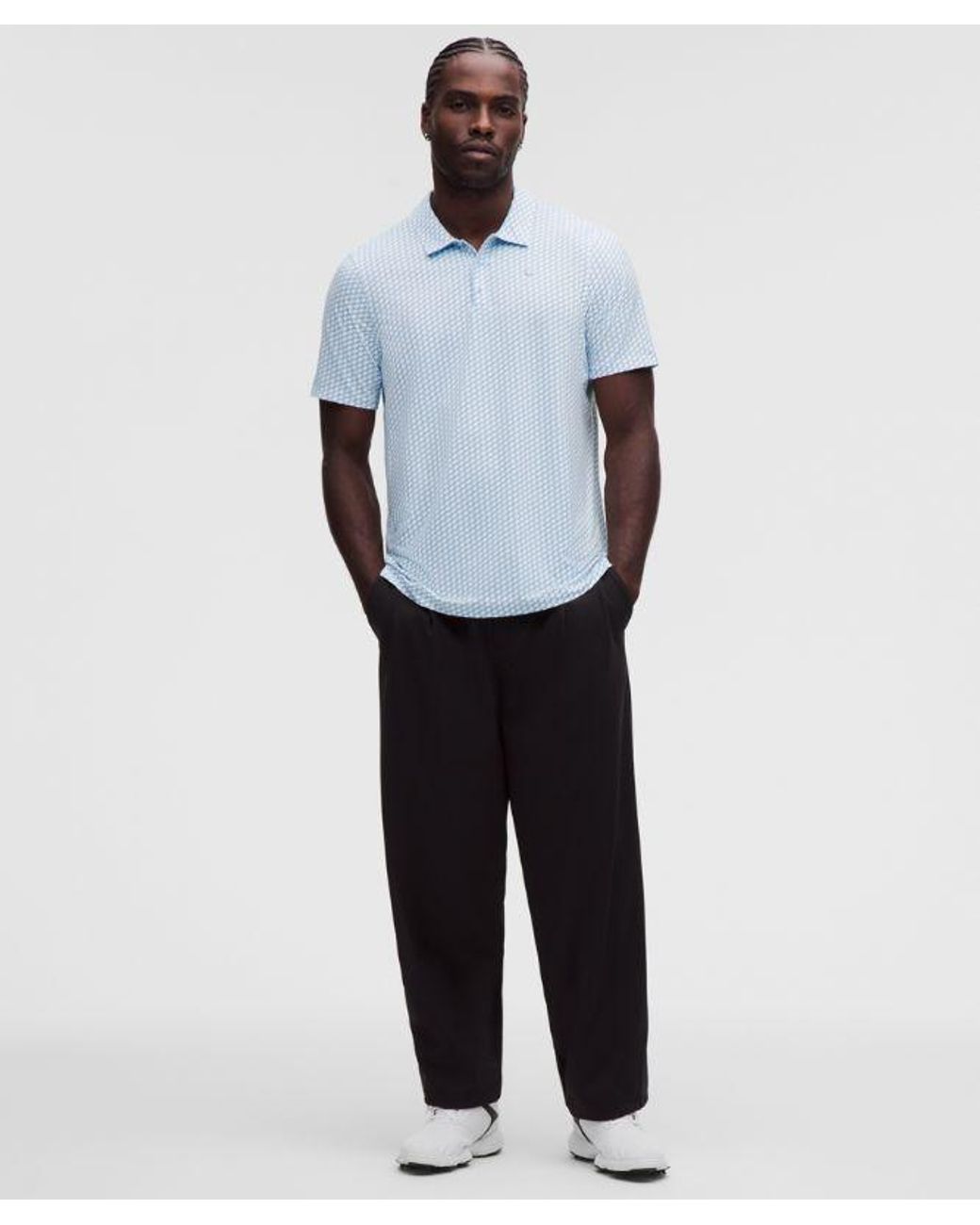 lululemon athletica White – Logo Sport Polo Short-Sleeve – – Size Large for men