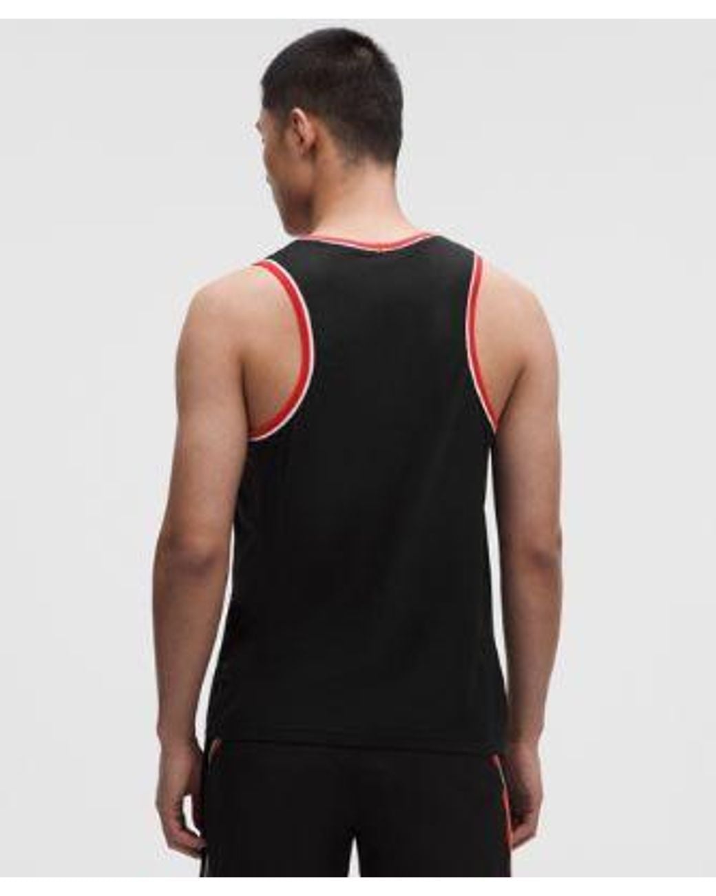 lululemon athletica Black Metal Vent Tech Tank for men