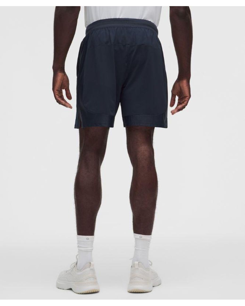 lululemon athletica White Mesh-Panelled Tennis Short 7" for men