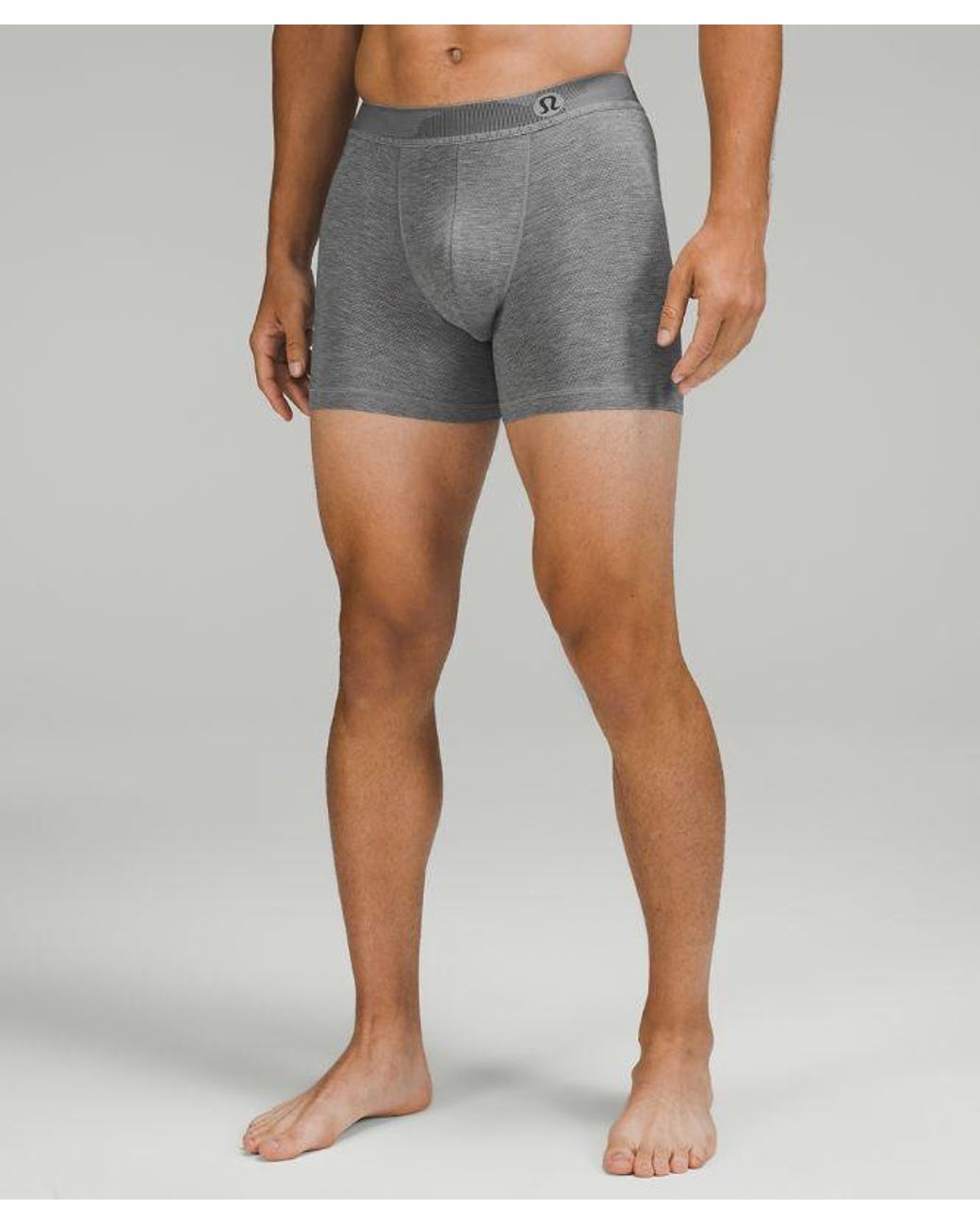 lululemon athletica Always In Motion Boxer Briefs 3 Pack - 5" - Color Black/grey/blue - Size L for men