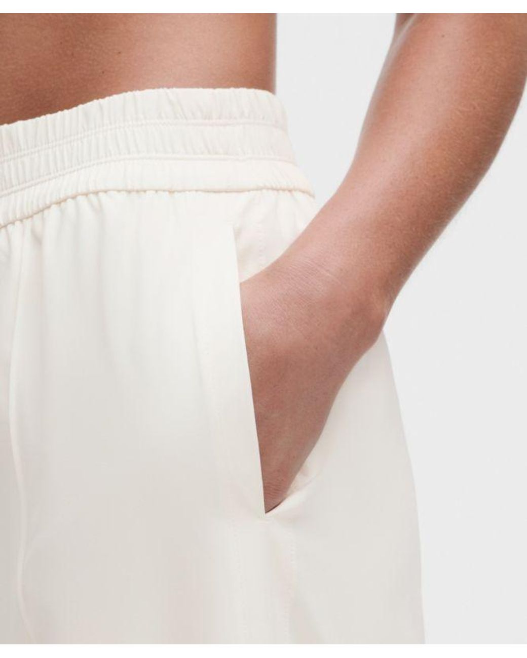 lululemon athletica White – Breezily Mid-Rise Cropped Pants – – Size Medium