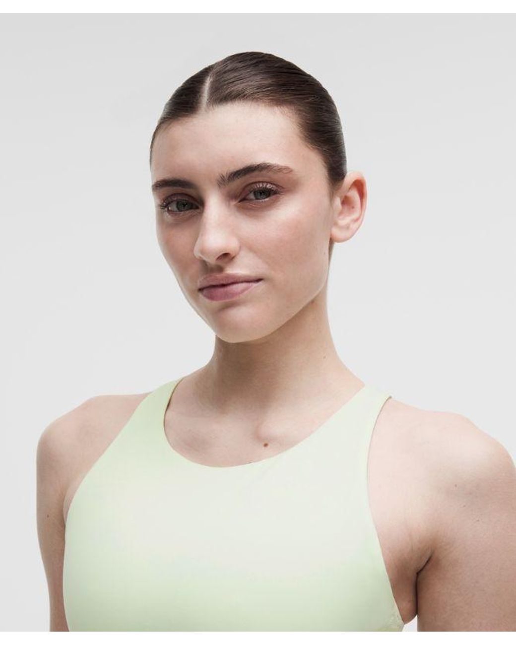 lululemon athletica Green – Energy High-Neck Longline Sports Bra Evolve Medium Support, B-D Cups – /Pastel –