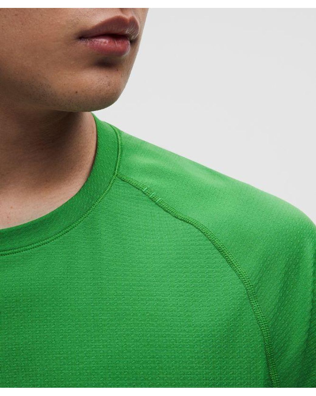 lululemon athletica Green Metal Vent Tech Short-Sleeve Shirt for men