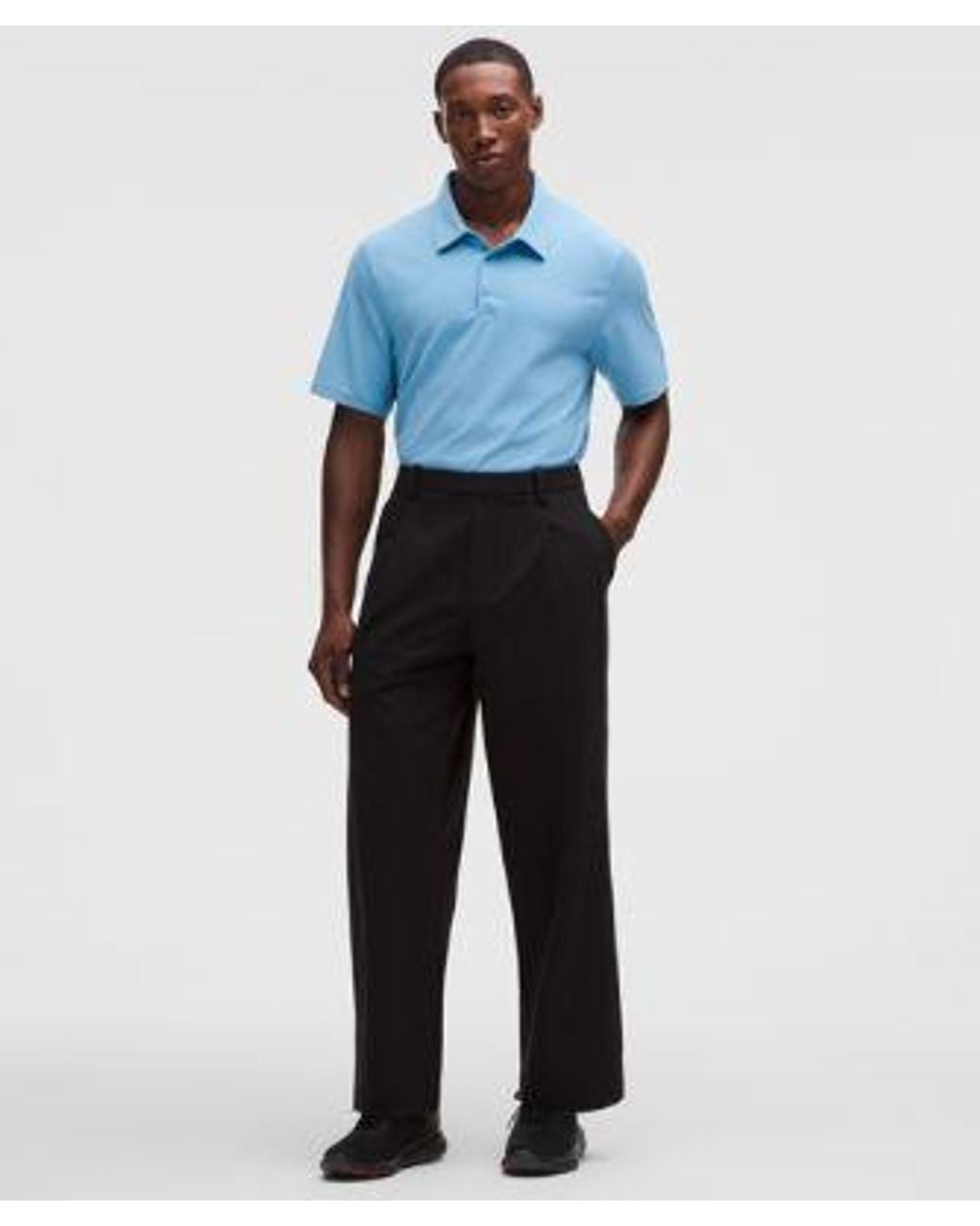 lululemon athletica Blue – Showzero Classic-Fit Polo Shirt – – Size Large for men