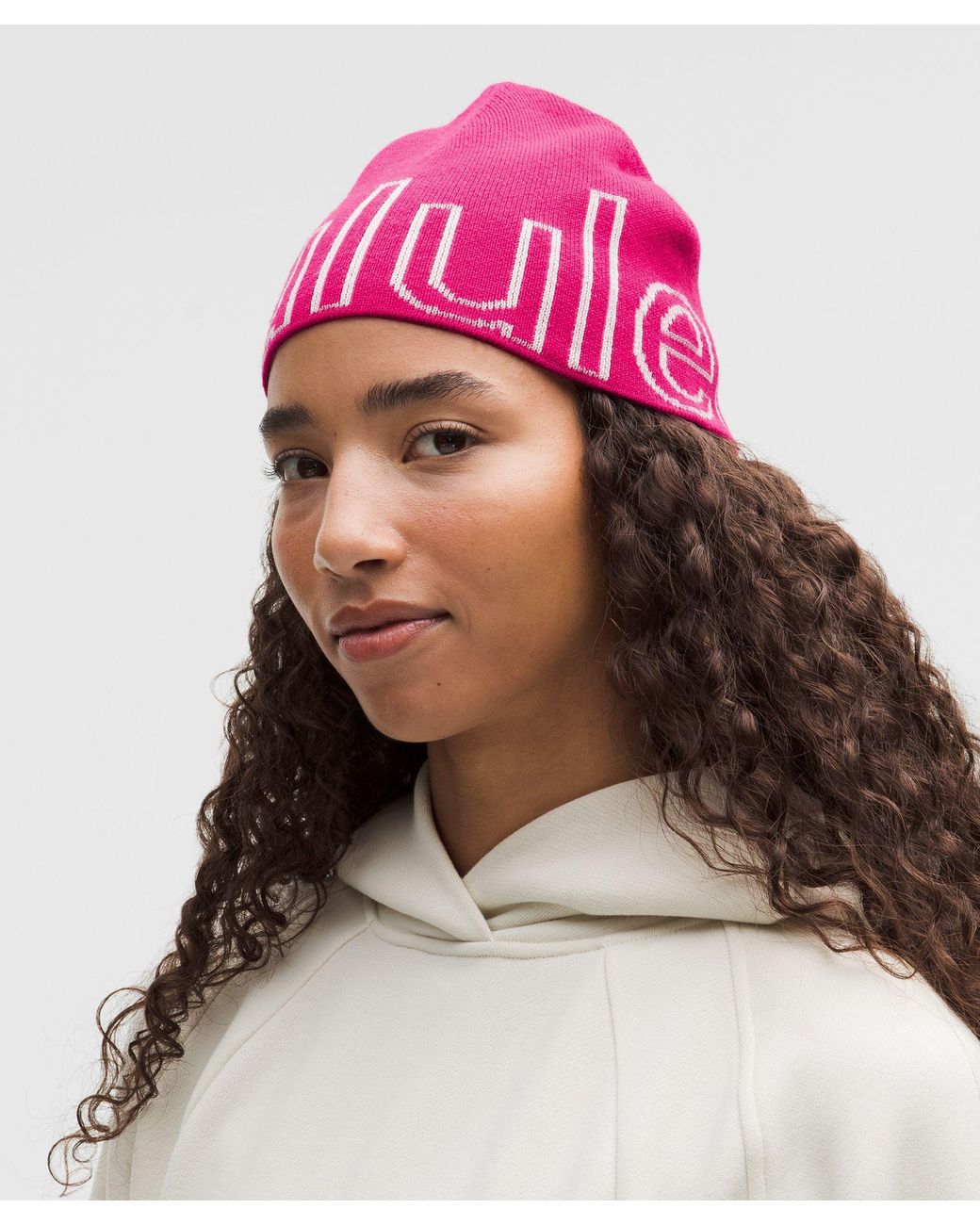 lululemon Wordmark Merino Wool Skull Beanie in Pink | Lyst display picture 1