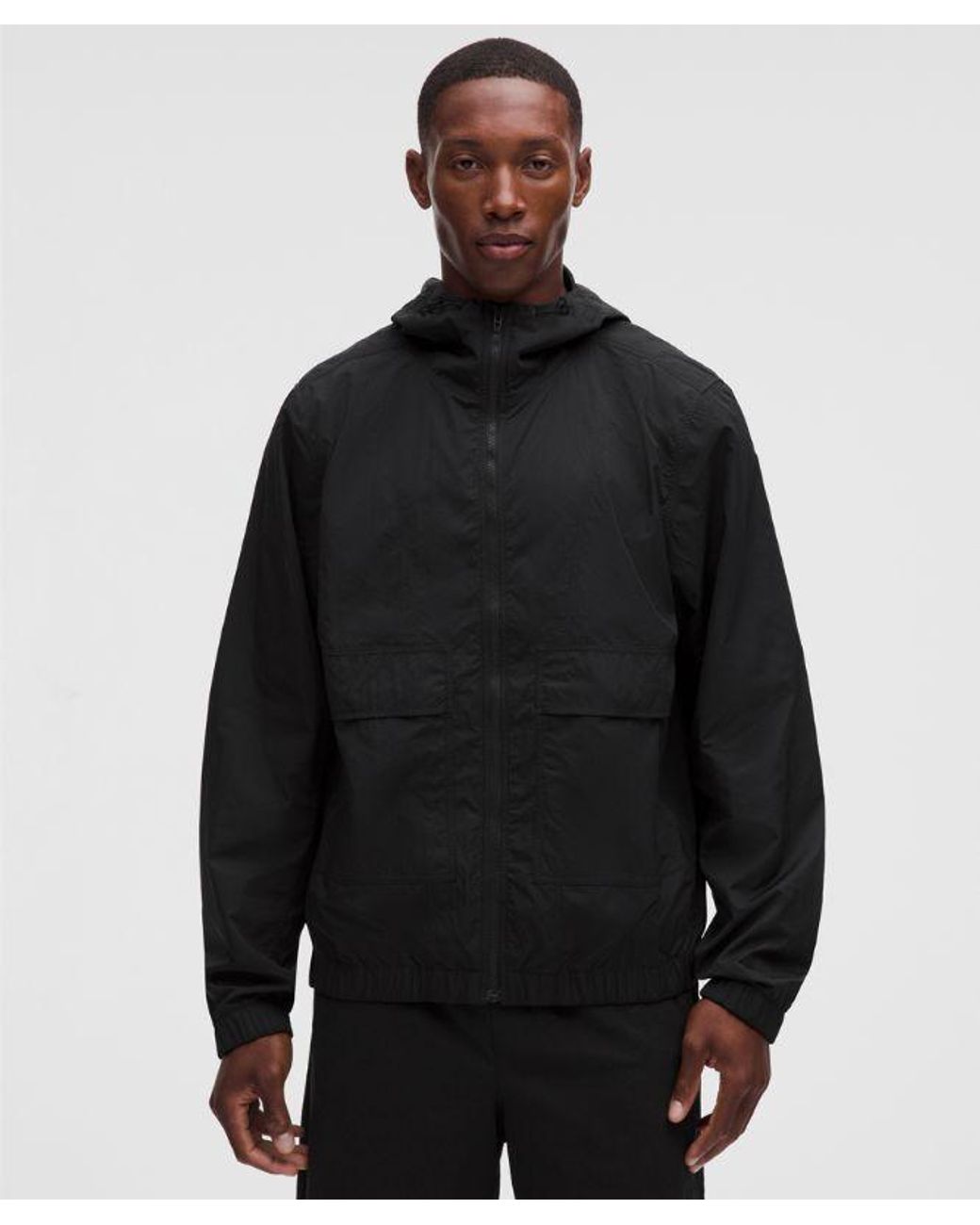 lululemon athletica Black – Uv-Protective Stash And Dash Windbreaker Jacket – – Size Large for men