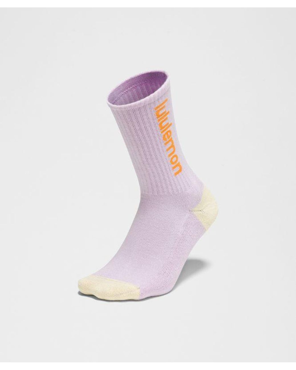 lululemon athletica Blue – Daily Essential Crew Socks Wordmark 3 Pack – – Size Medium