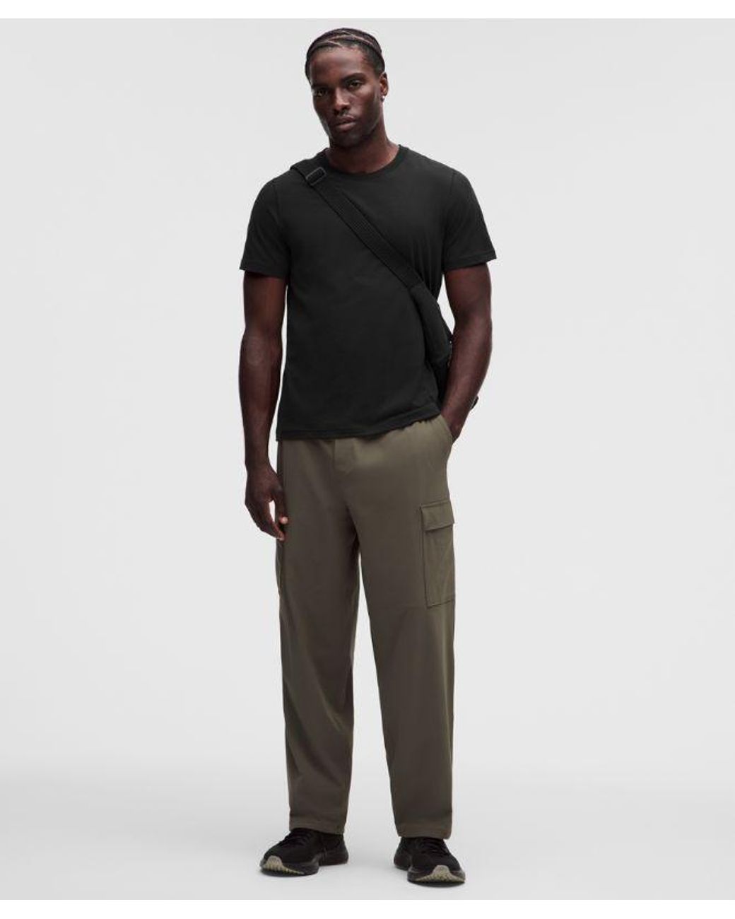 lululemon athletica Black Everyday Cotton-Blend Classic T-Shirt for men