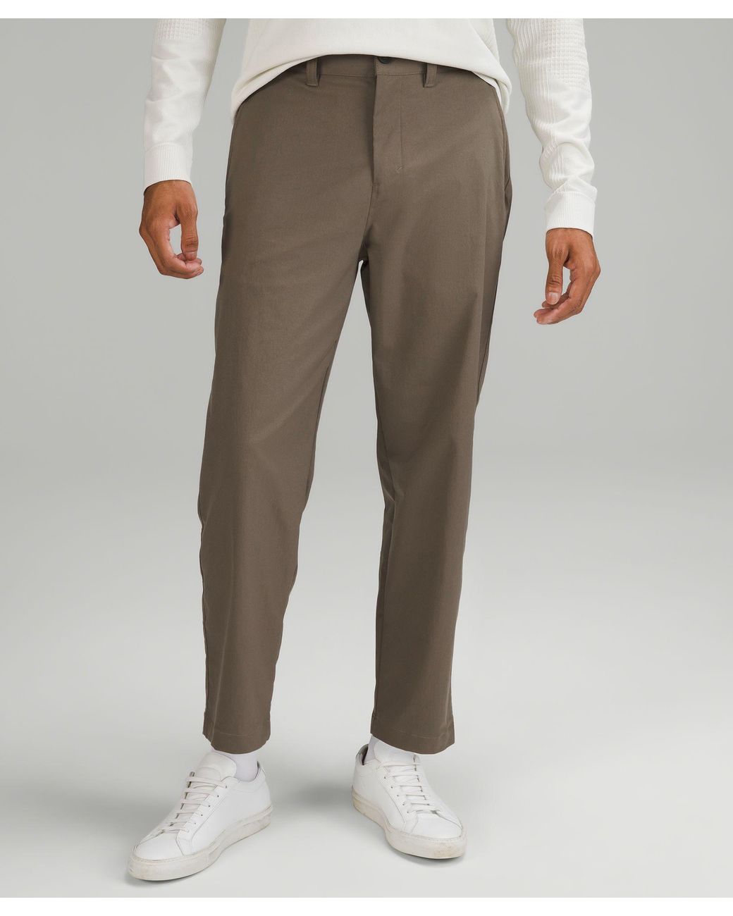 lululemon Relaxed-tapered Smooth Twill Trousers Cropped