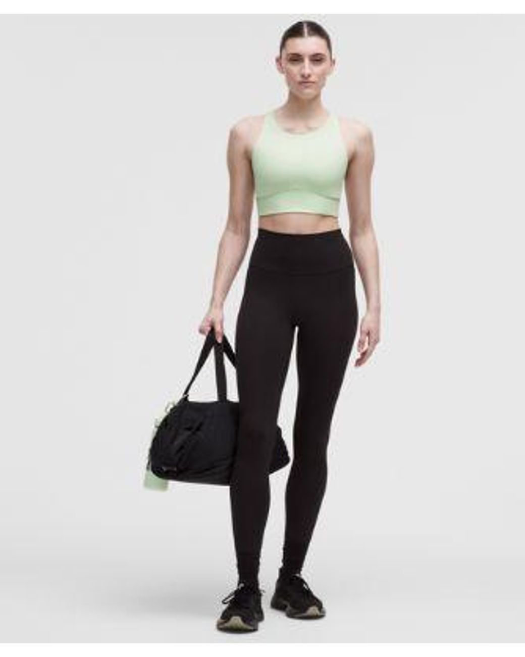 lululemon athletica Green – Energy High-Neck Longline Sports Bra Evolve Medium Support, B-D Cups – /Pastel –