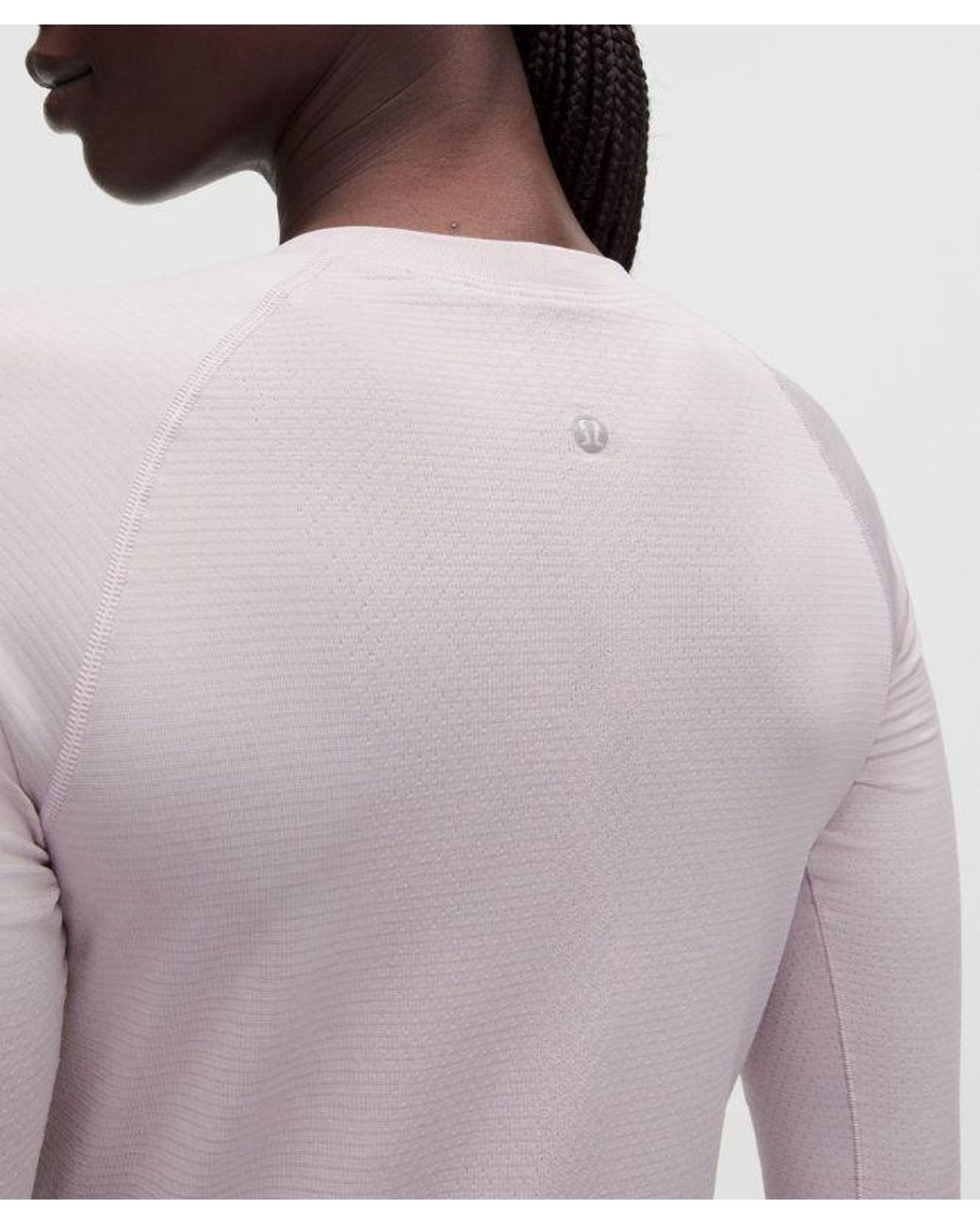 lululemon athletica White – Swiftly Tech Long-Sleeve Shirt 2.4 Waist Length – /Pastel – Size 4