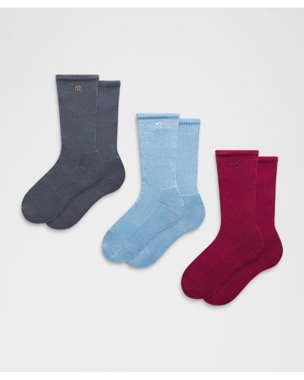 lululemon athletica Blue Daily Essential Crew Socks