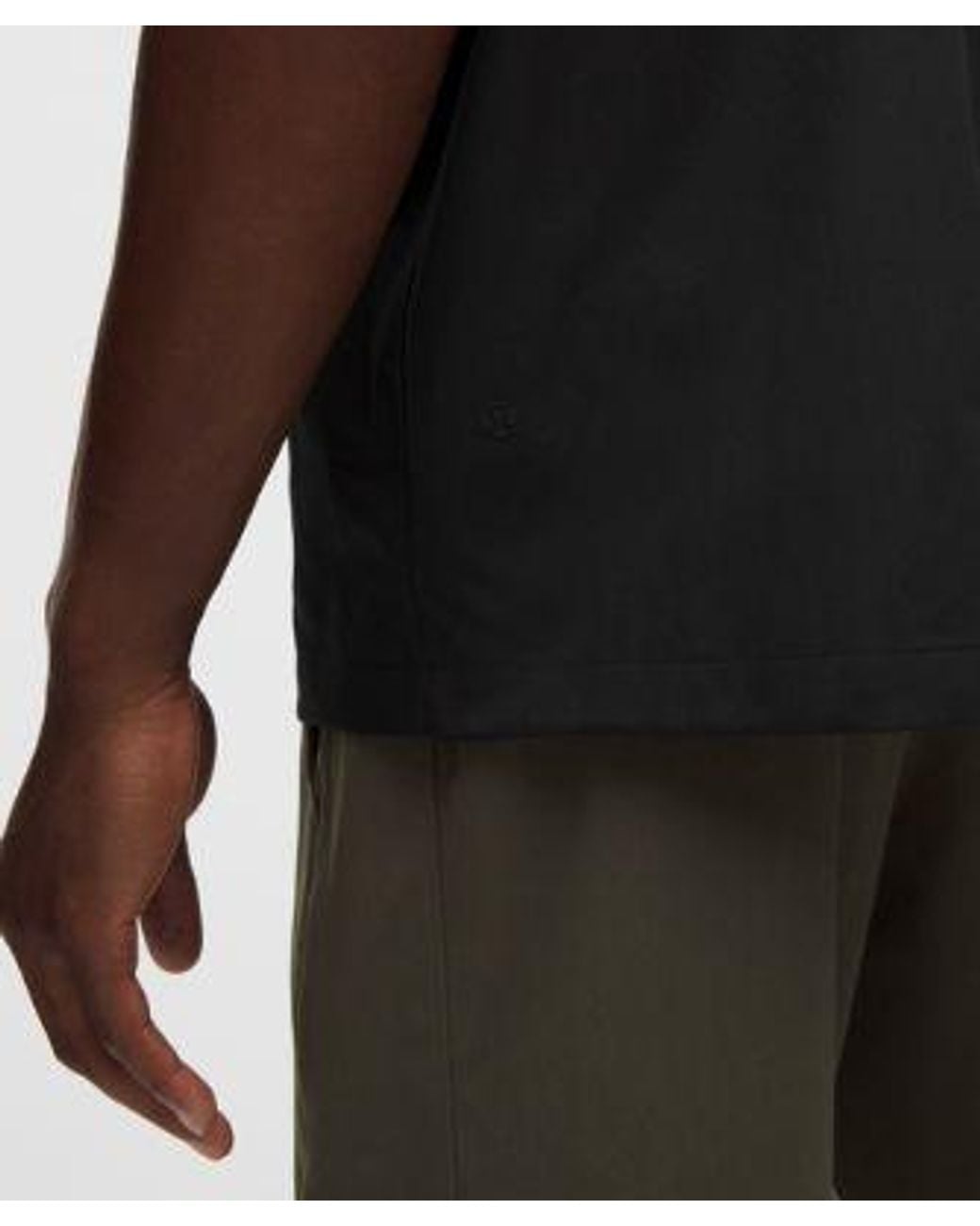 lululemon athletica Black Unshaken Short-Sleeve Collared Shirt for men