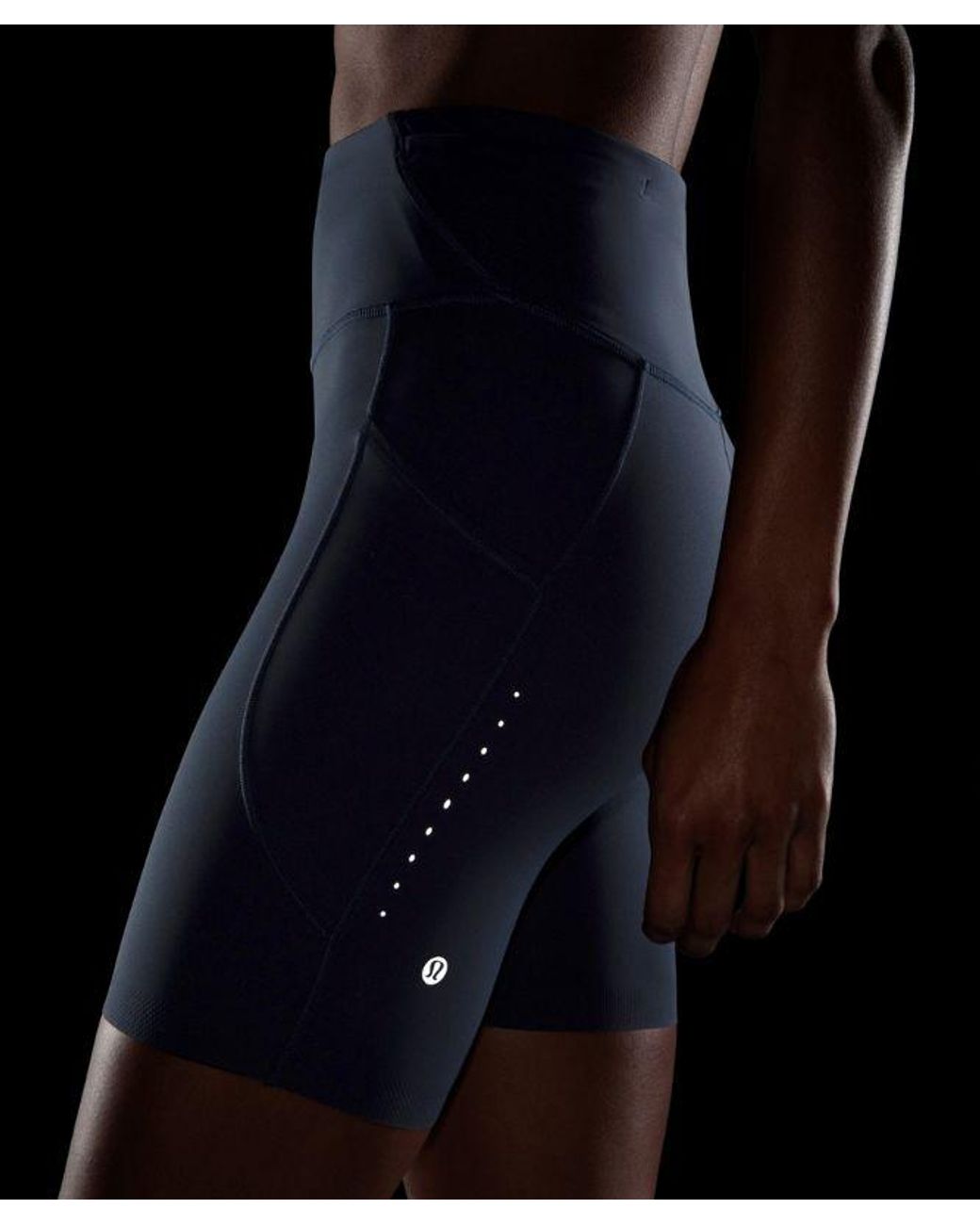 lululemon athletica Blue Fast And Free High-Rise Short 8"