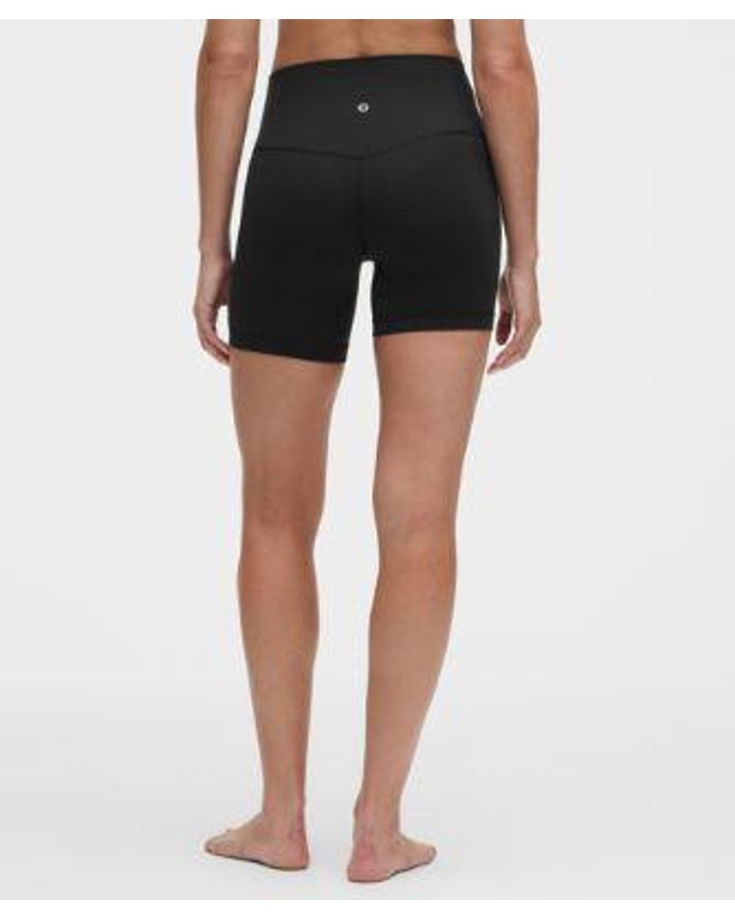 lululemon athletica Black Align No Line High-Rise Short 6"