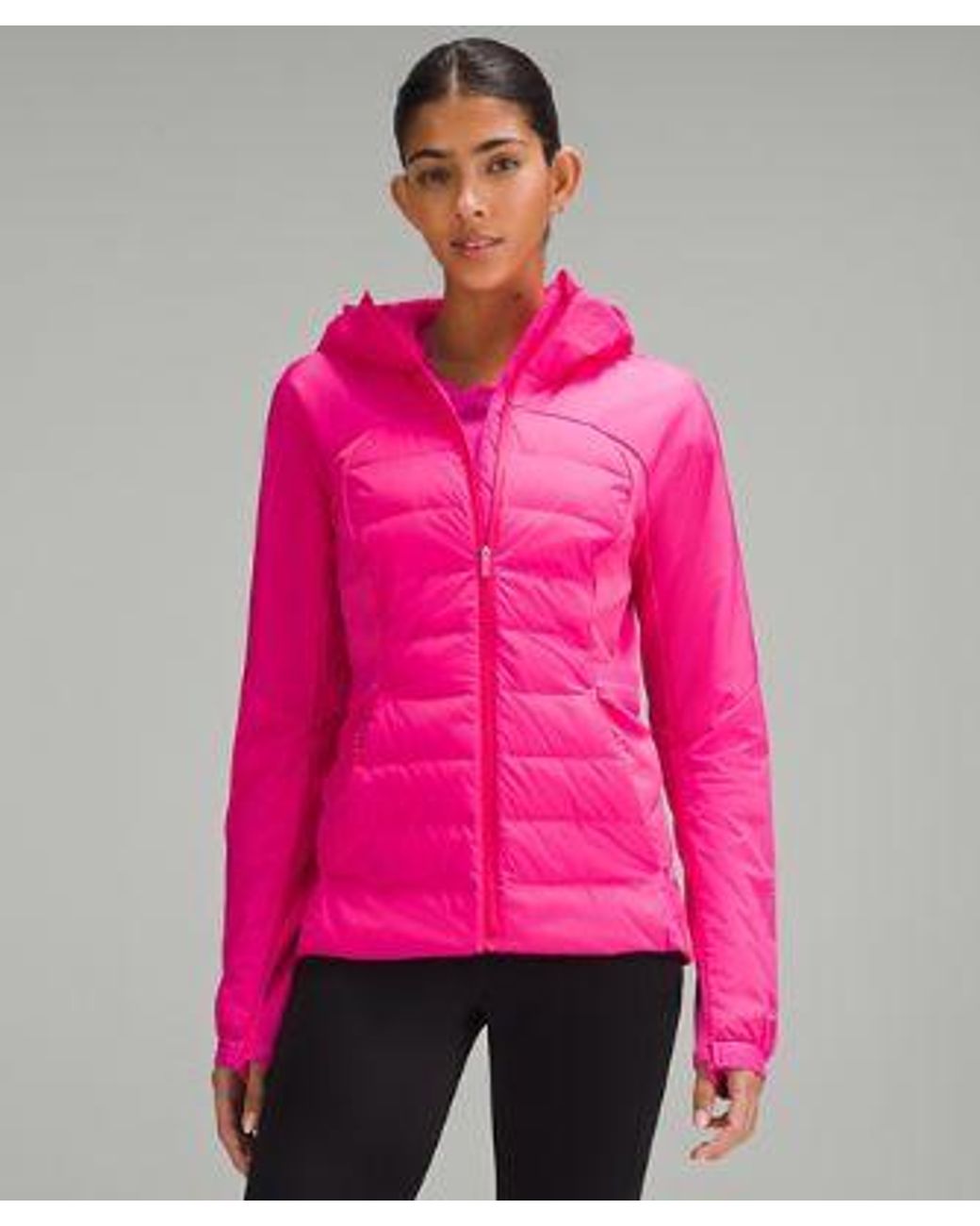 lululemon athletica Pink – Down For It All Jacket – /Neon – Size 12