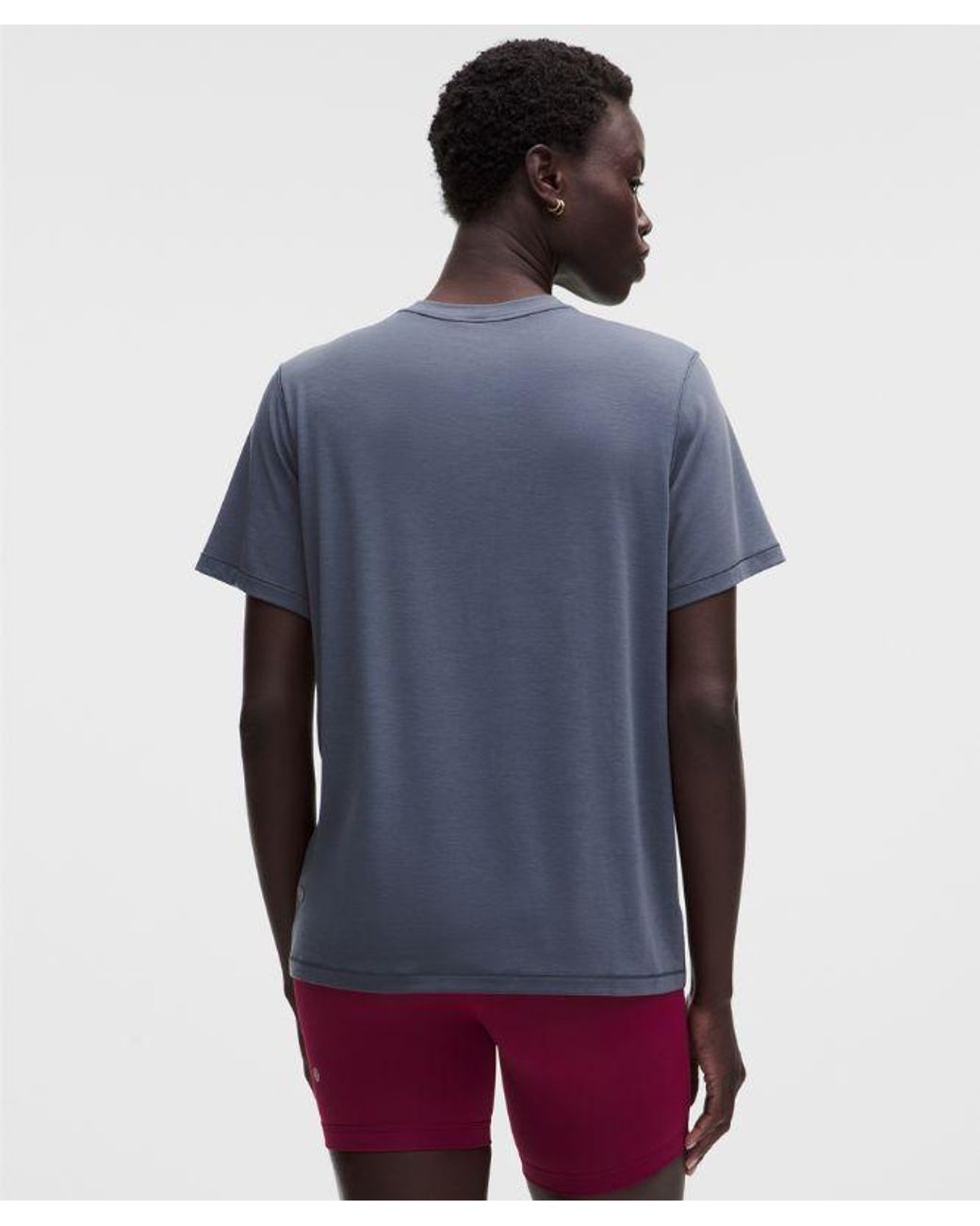 lululemon athletica Blue – Jersey Training Short-Sleeve Shirt – – Size 4