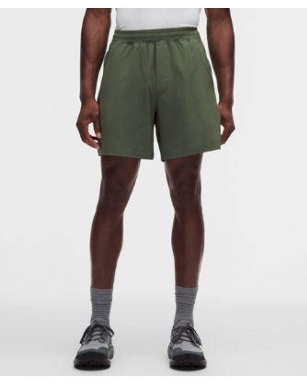 lululemon athletica Gray Pace Breaker Linerless Short 7" for men