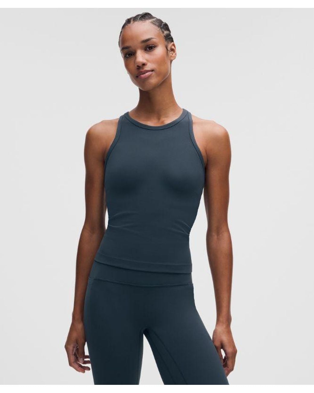 lululemon athletica Blue – Align Waist-Length Racerback Tank Top – – Size 4