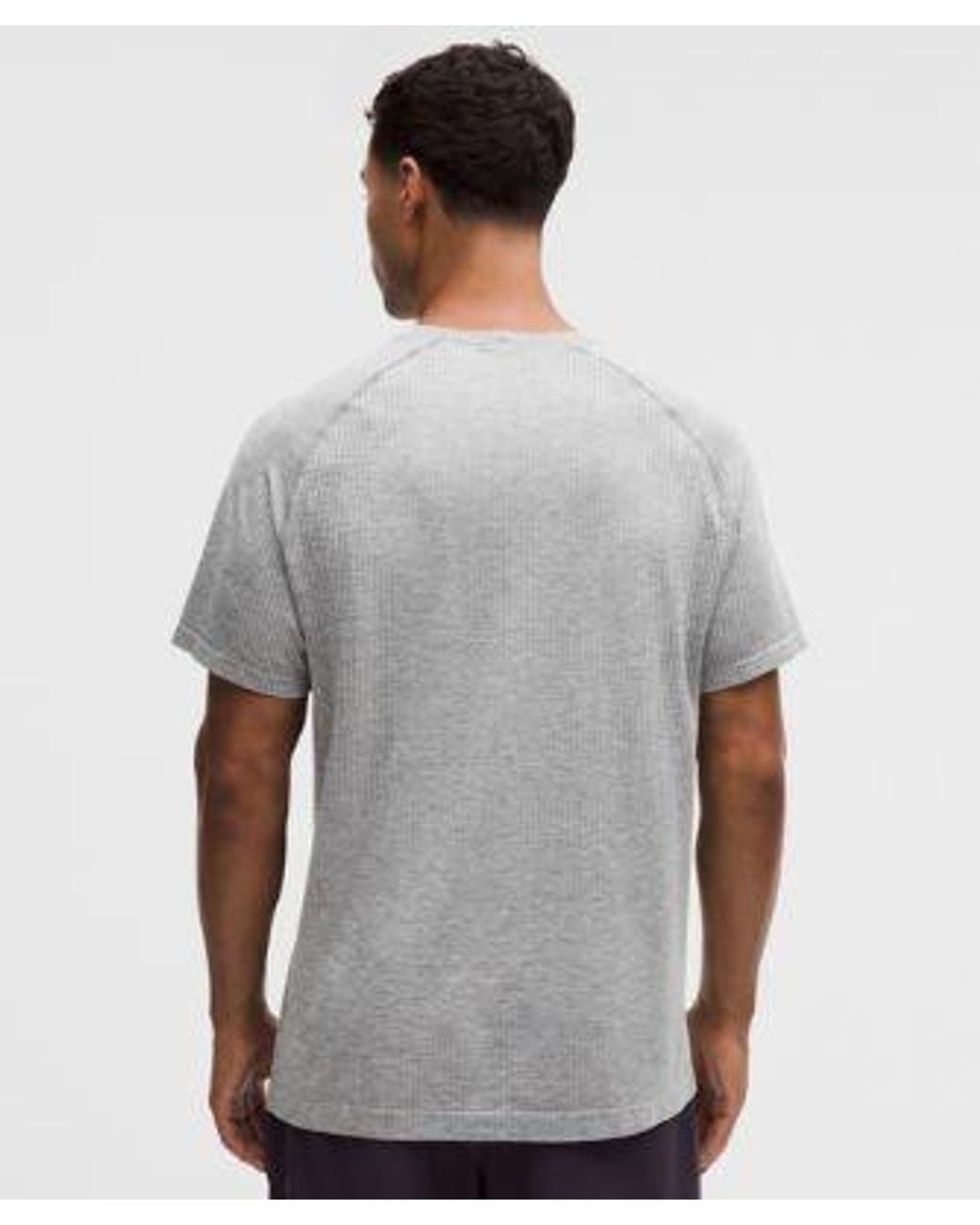 lululemon athletica Gray Metal Vent Tech Short-Sleeve Shirt for men