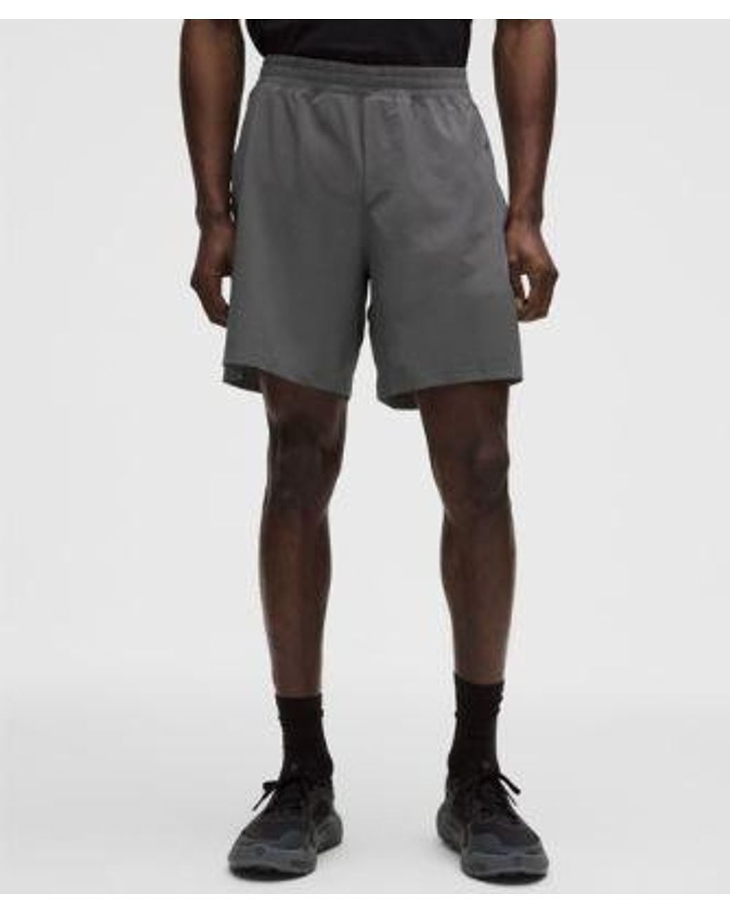 lululemon athletica Black Pace Breaker Lined Short 7" for men
