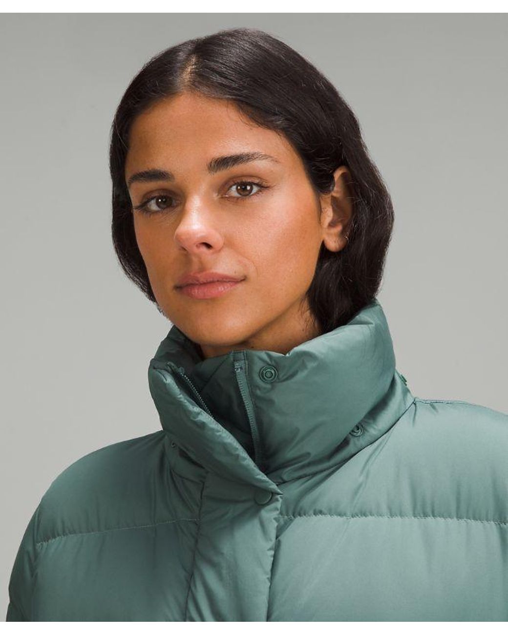 lululemon athletica Green Wunder Puff Long Jacket