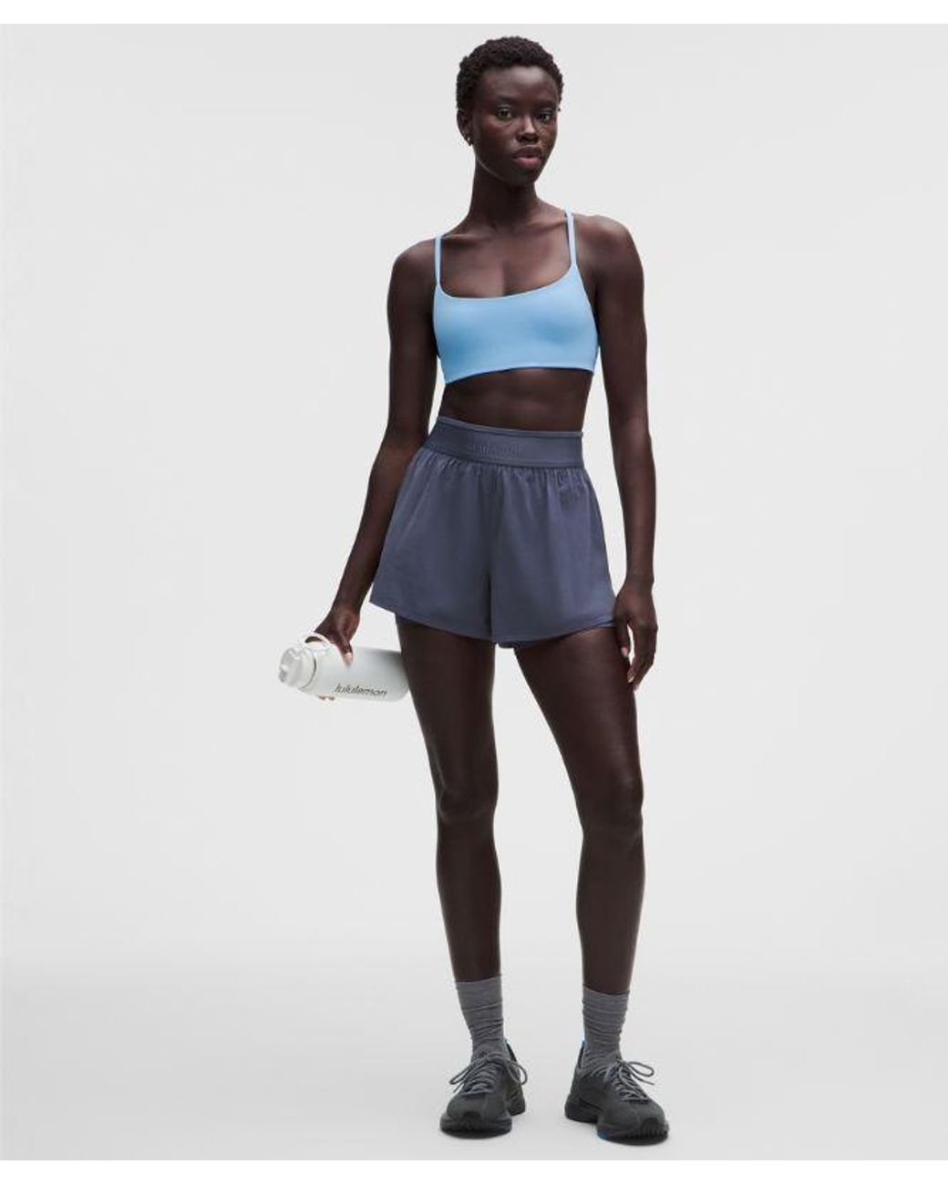 lululemon athletica Blue Wunder Train Strappy Racer Bra