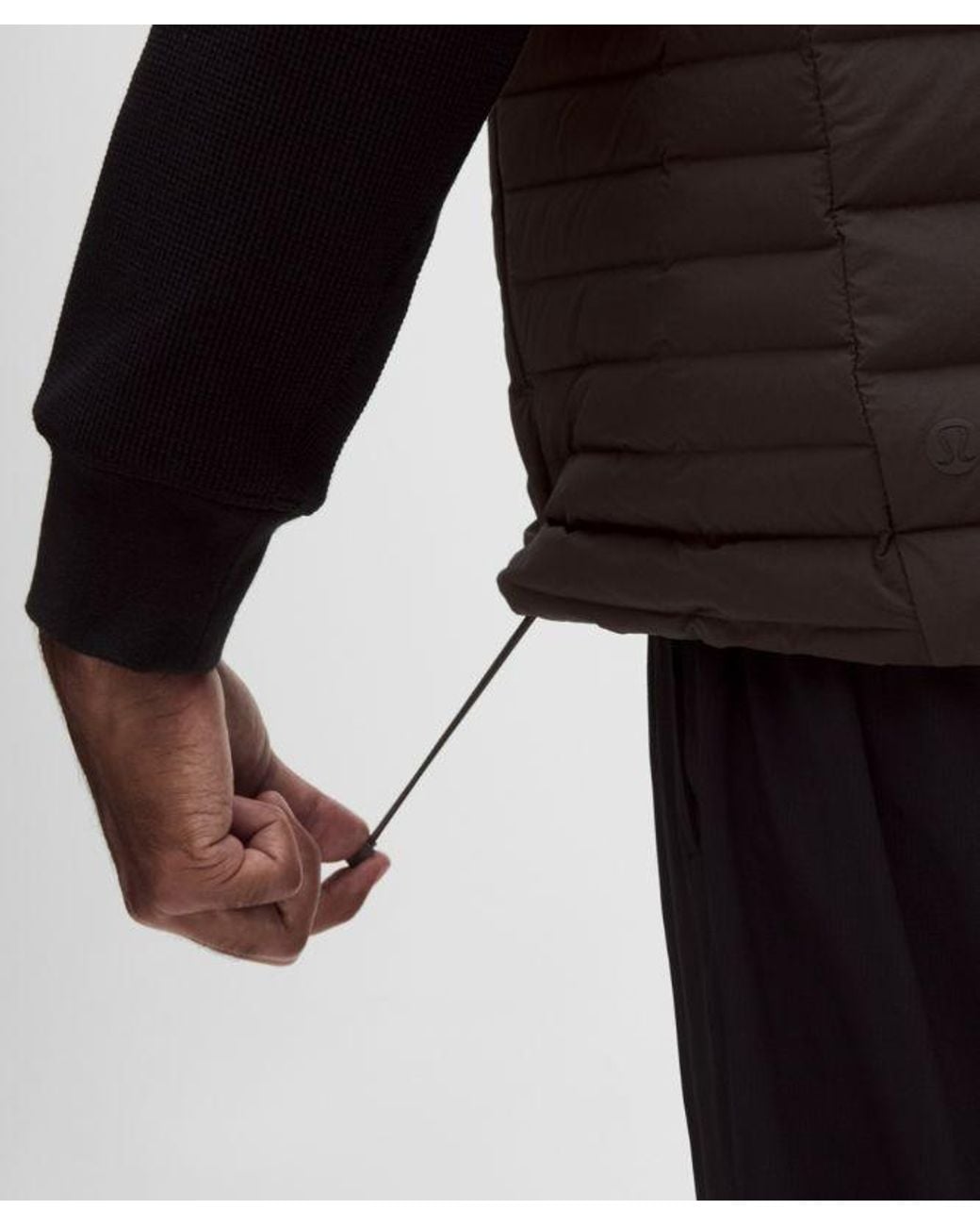 lululemon athletica Black Navigation Down Vest for men