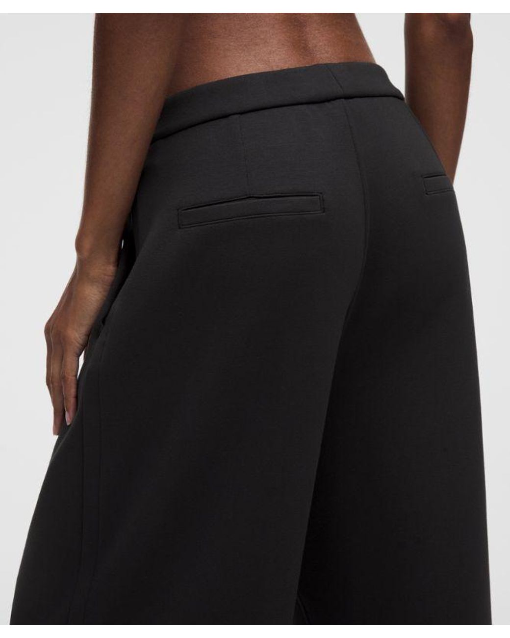lululemon athletica Black – Smooth Spacer High-Rise Wide-Leg Pants Regular – – Size Large