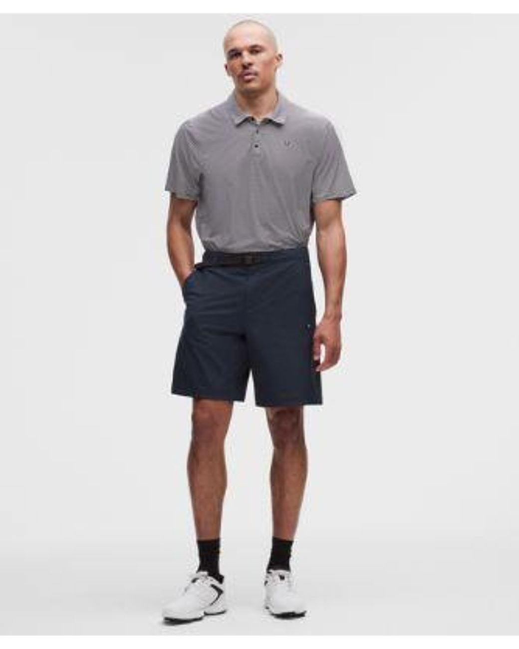 lululemon athletica Blue – Stretch Relaxed-Fit Golf Shorts – 9" – – Size 12 for men