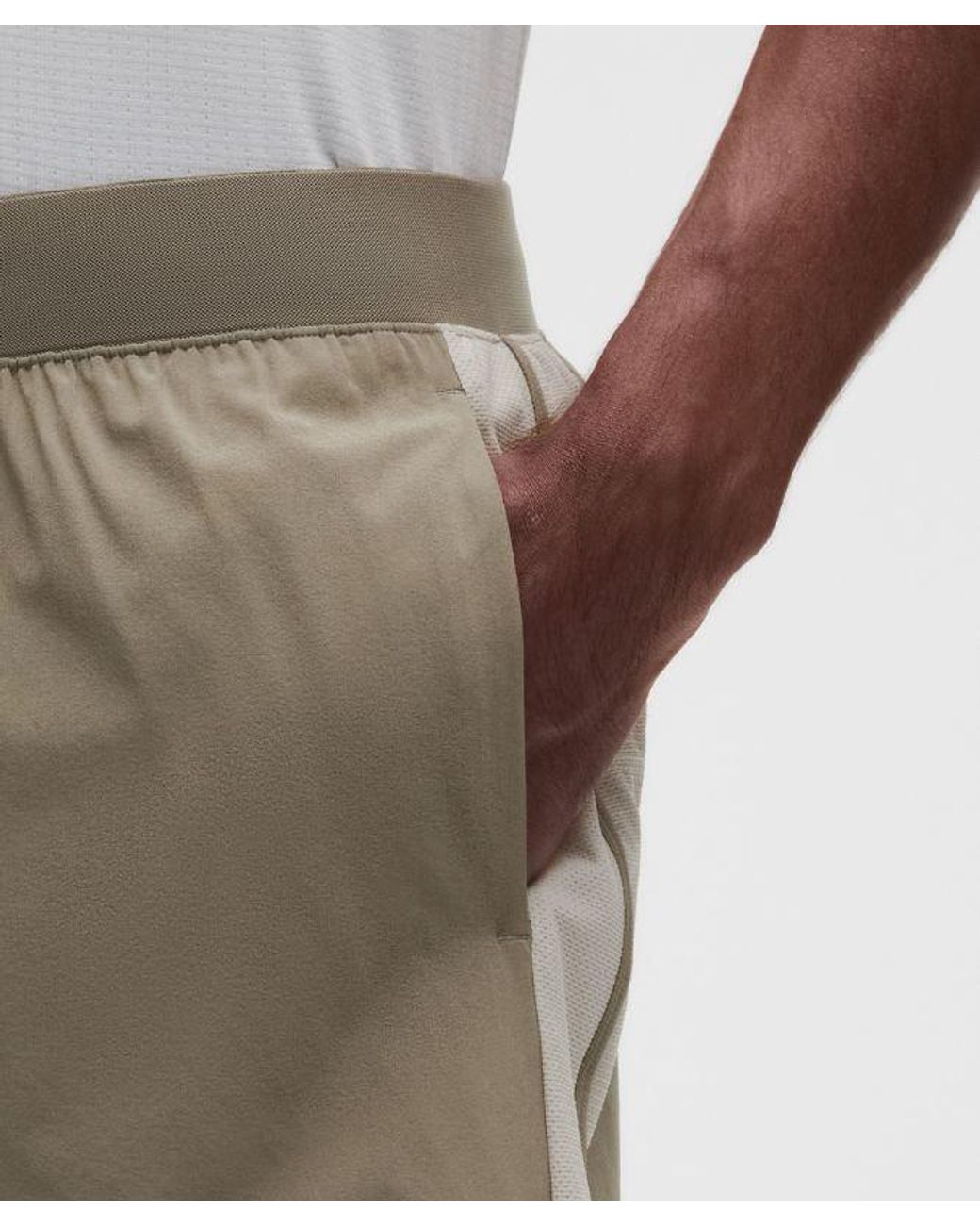 lululemon athletica White Lightweight Mesh-Pannelled Tennis Short 7" for men