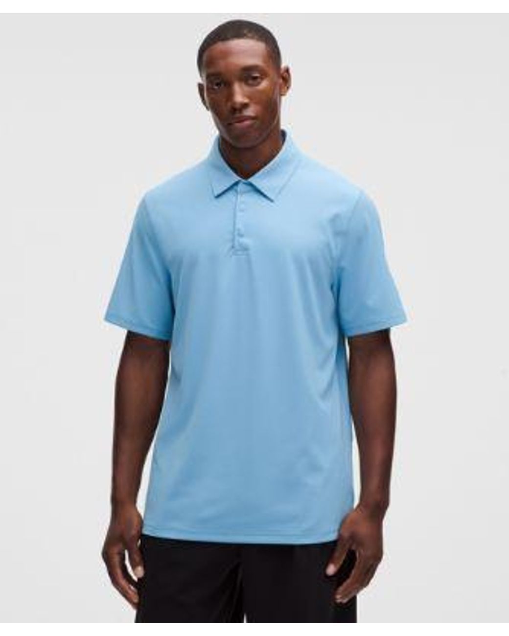 lululemon athletica Blue – Showzero Classic-Fit Polo Shirt – – Size Large for men