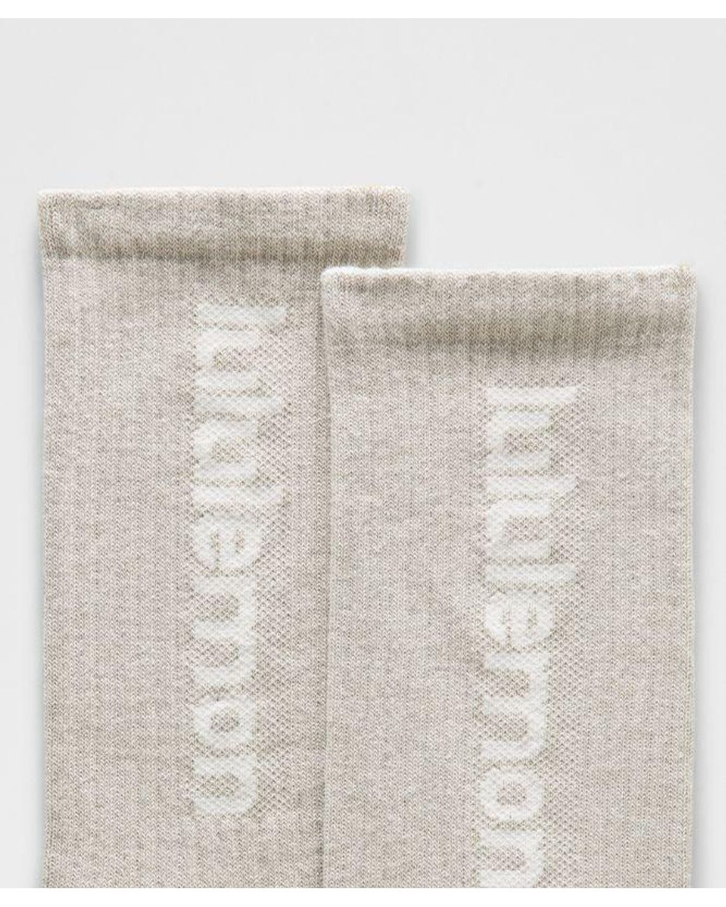 lululemon athletica Metallic – Daily Essential Crew Socks Wordmark 3 Pack – – Size Large