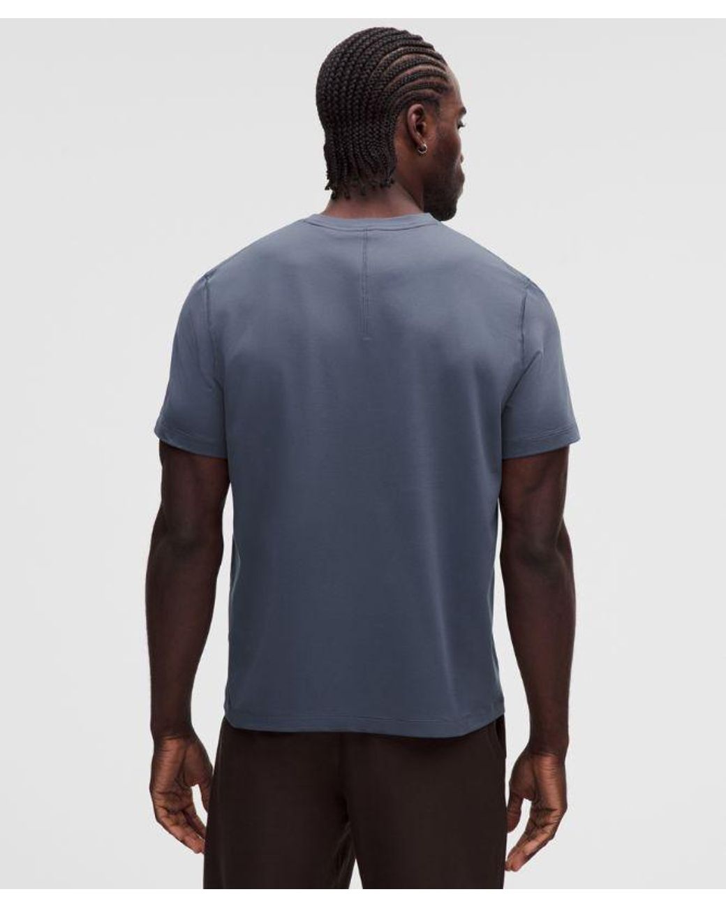 lululemon athletica Blue – Soft Jersey Short-Sleeve Shirt – – Size Large for men