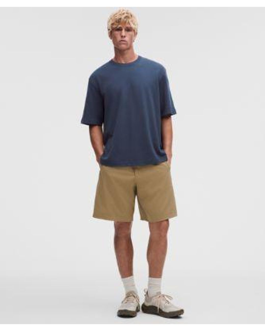 lululemon athletica Blue Pique Performer Relaxed T-Shirt for men
