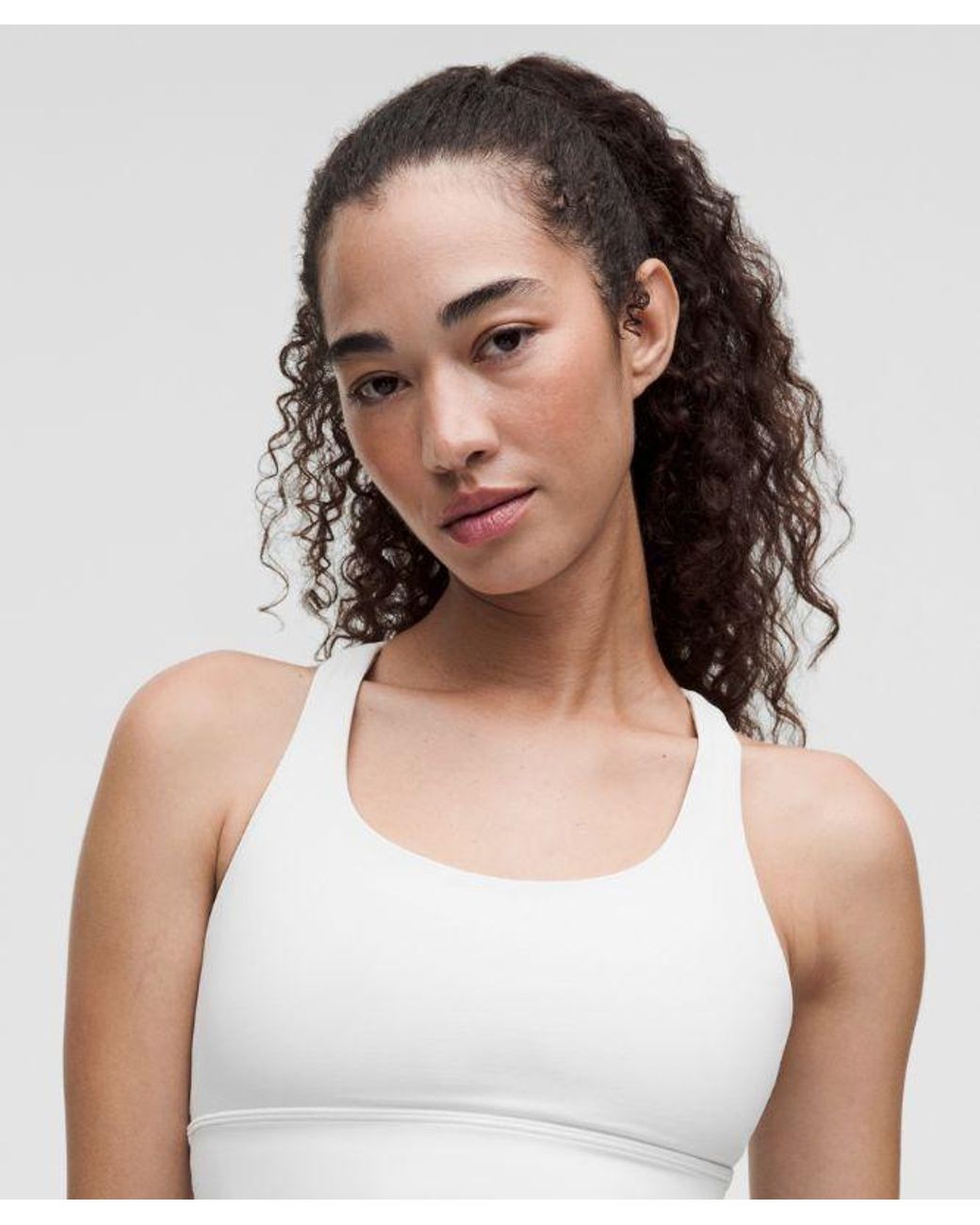 lululemon athletica White Energy Bra Medium Support, B-D Cups