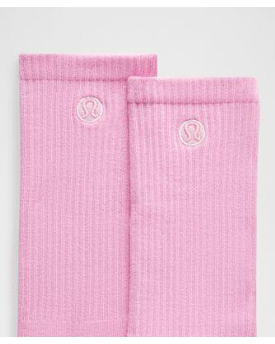 lululemon athletica Pink – Daily Essential Crew Socks 3 Pack – – Size Large