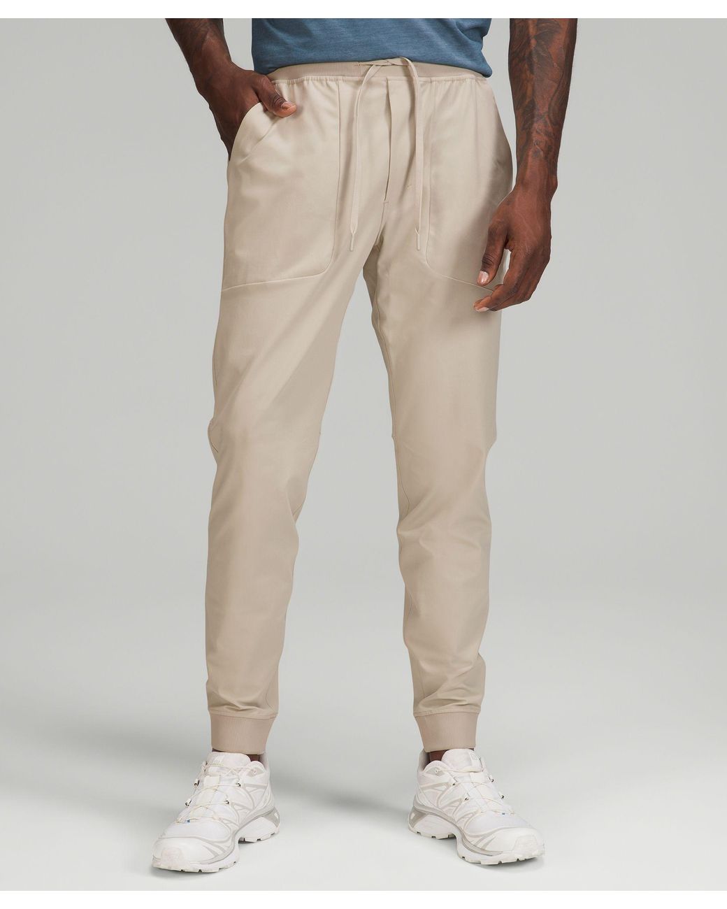 lululemon athletica Abc Skinny-fit Jogger Warpstreme Online Only in Natural  for Men