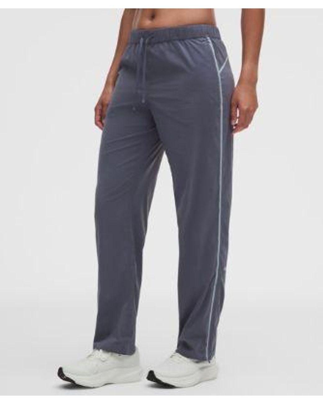 lululemon athletica Blue – Two-Toned Mid-Rise Track Pants – – Size Large