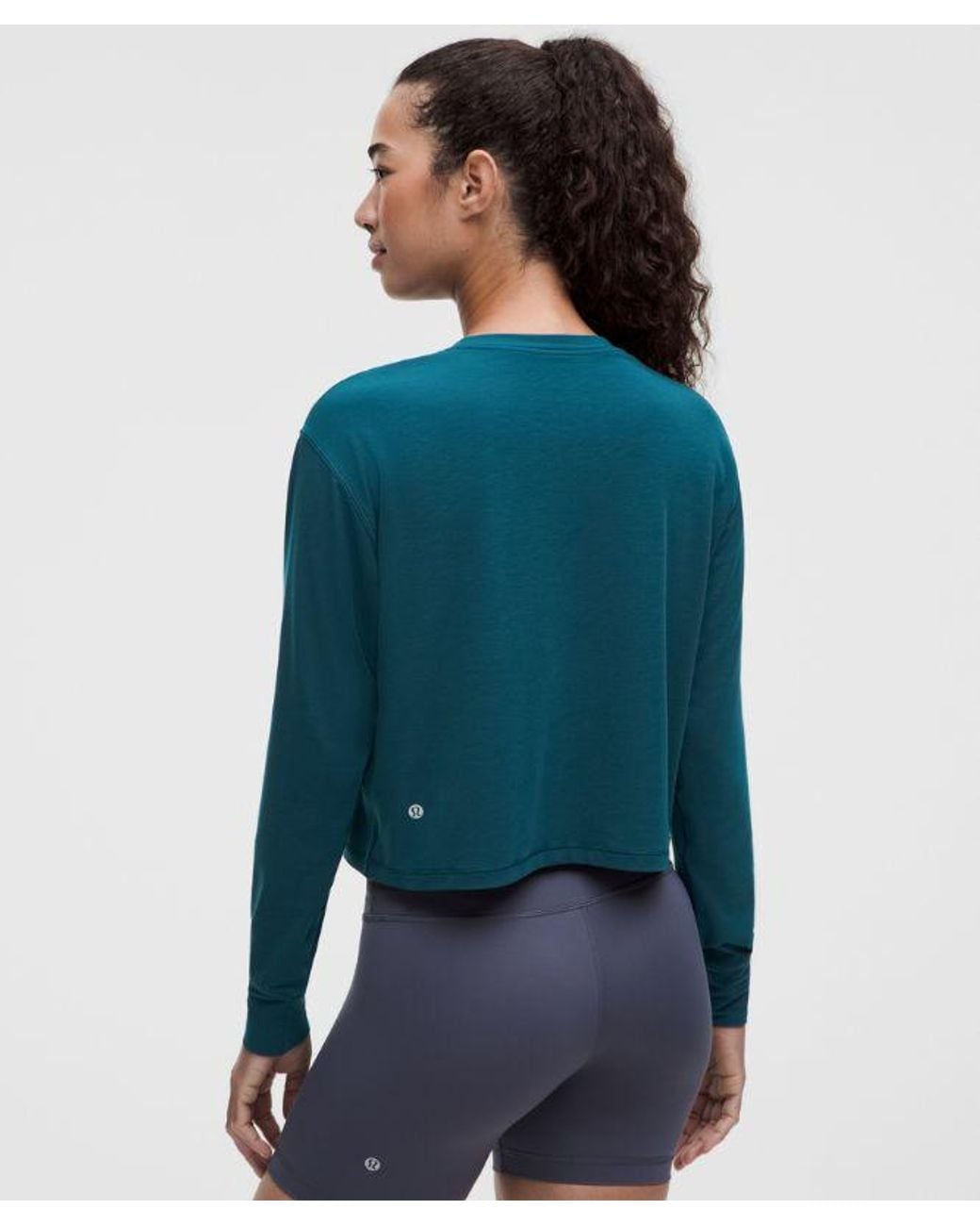 lululemon athletica Blue Jersey Training Long-Sleeve Shirt