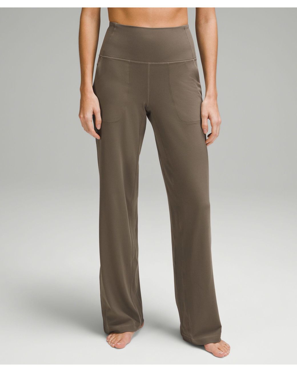 lululemon athletica Align High-rise Wide-leg Pants Regular - Color Brown -  Size 14