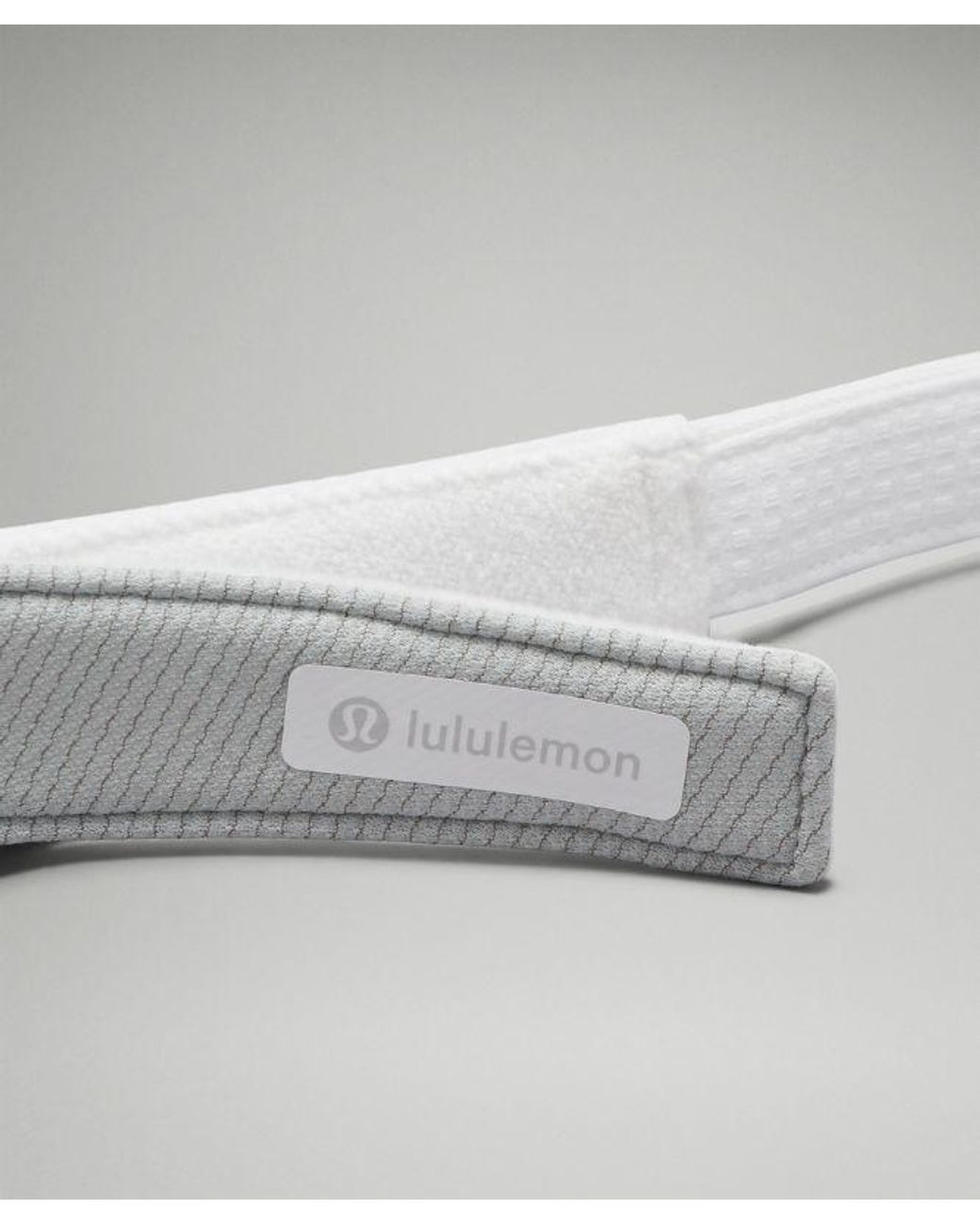 lululemon athletica Removable Sweatband All-sport Visor Hat Wordmark - Color White/black - Size L/xl