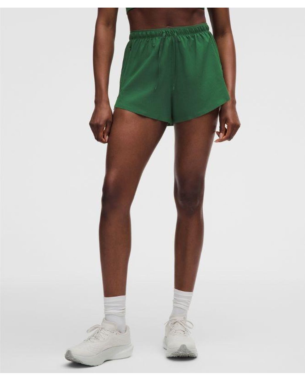lululemon athletica Green – Textured High-Rise Running Shorts – 2.5" – – Size Large