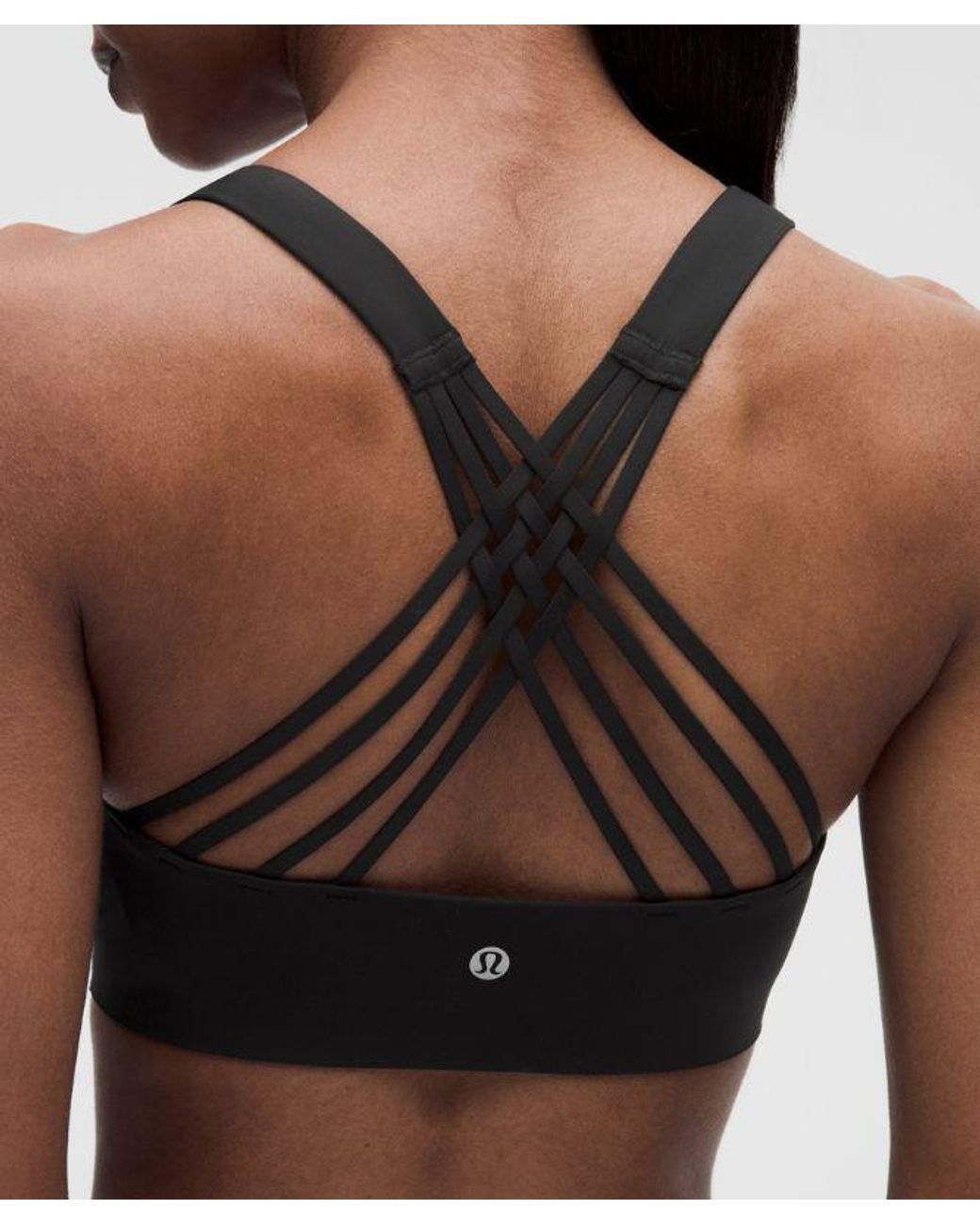 lululemon athletica Black Flexyflex Strappy Yoga Bra