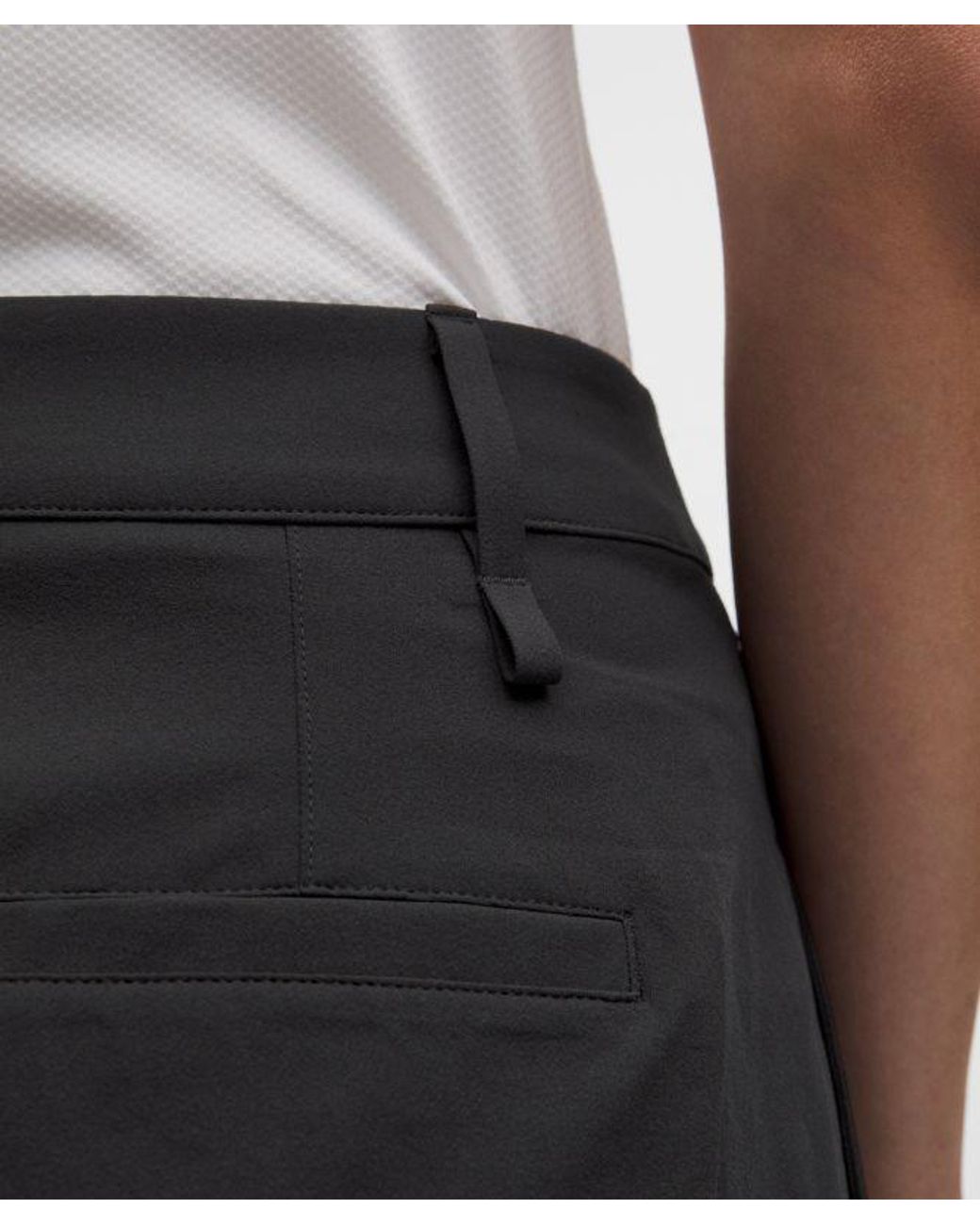 lululemon athletica White – Box-Pleat High-Rise Golf Shorts – 7" – – Size 28