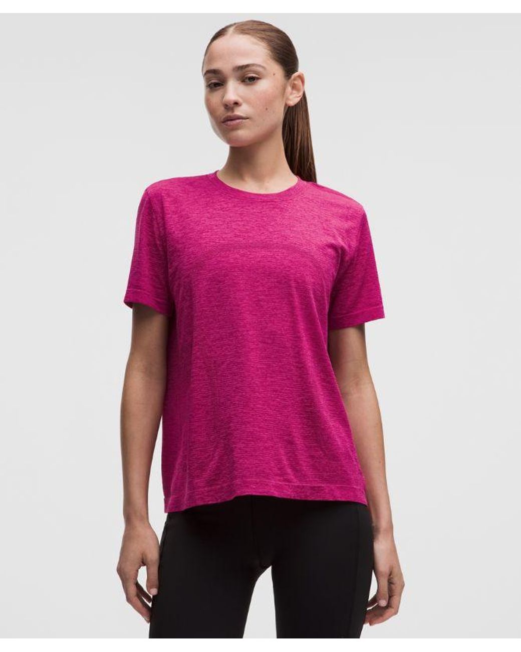 lululemon athletica Pink Swiftly Relaxed Short-Sleeve Shirt