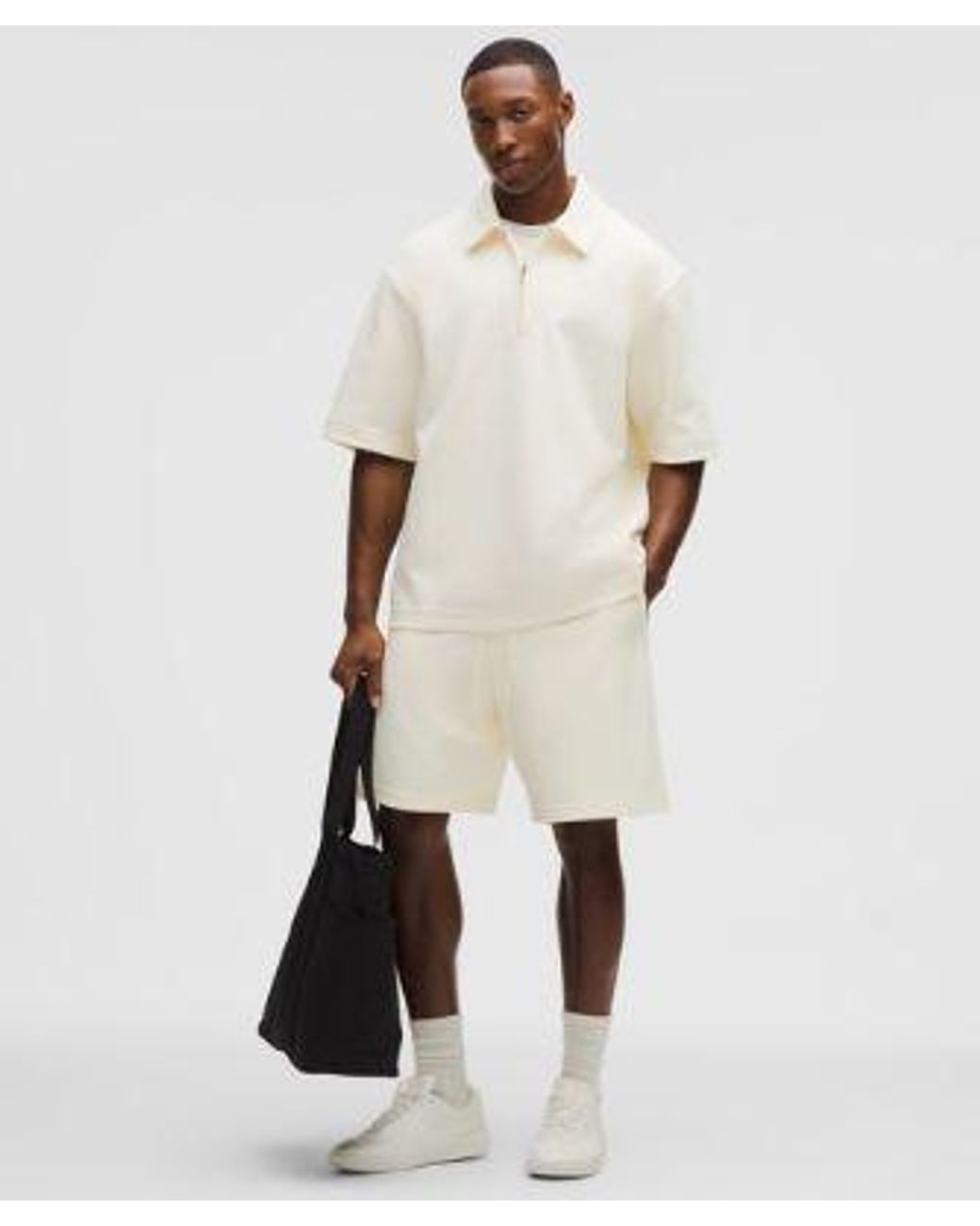 lululemon athletica Natural Grand Standard Short-Sleeve Polo for men