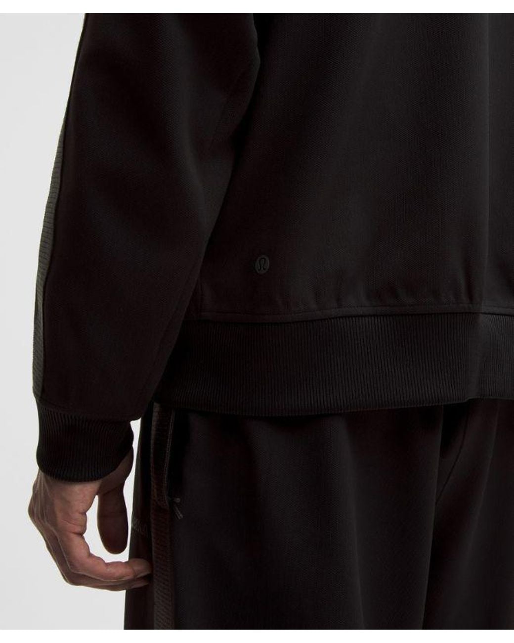 lululemon athletica Black Pique Relaxed-Fit Track Jacket for men