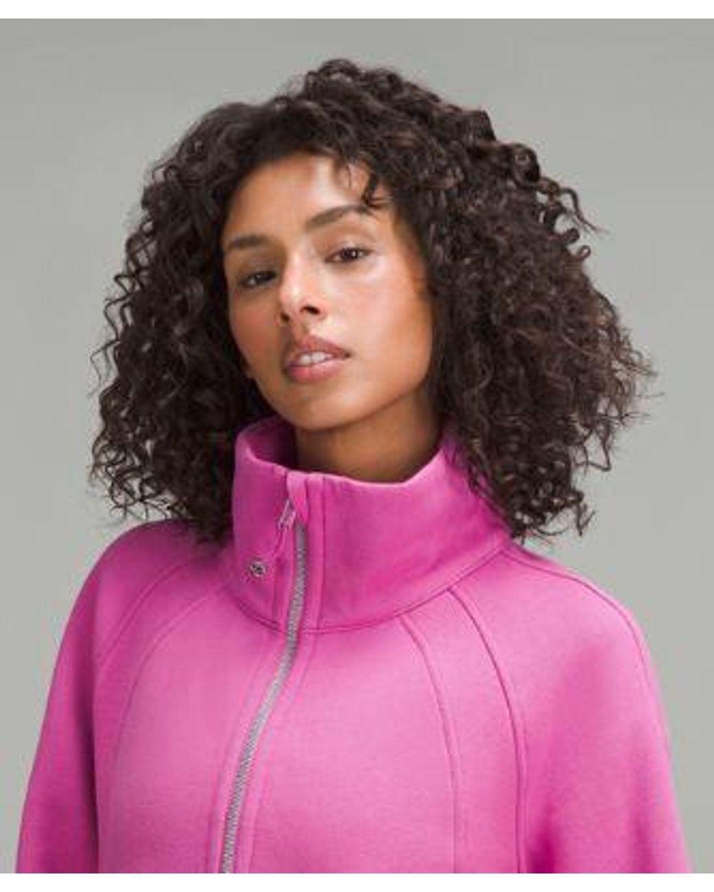 lululemon Oversized Funnel Neck Half Zip Sweatshirt in Pink Lyst UK